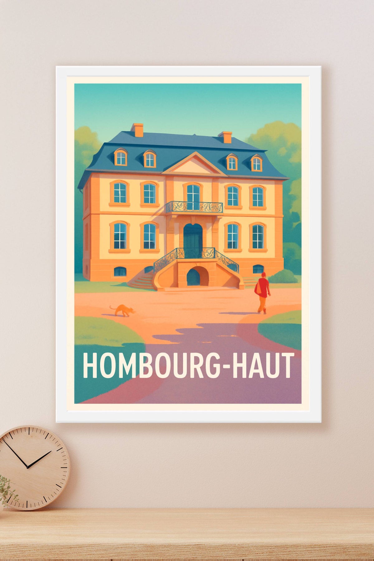 Affiche Hombourg-Haut — Élégance intemporelle en Lorraine · poster d'art de Hombourg-Haut