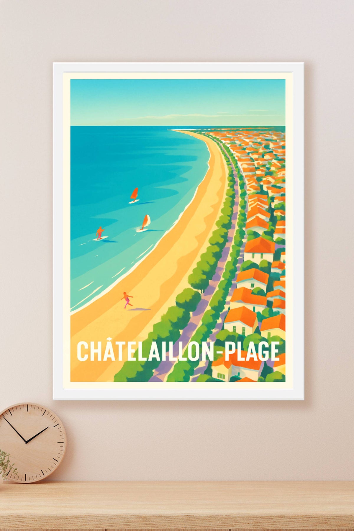 Affiche Châtelaillon-Plage — Évasion et douceur au bord de l'océan · poster d'art de Châtelaillon-Plage
