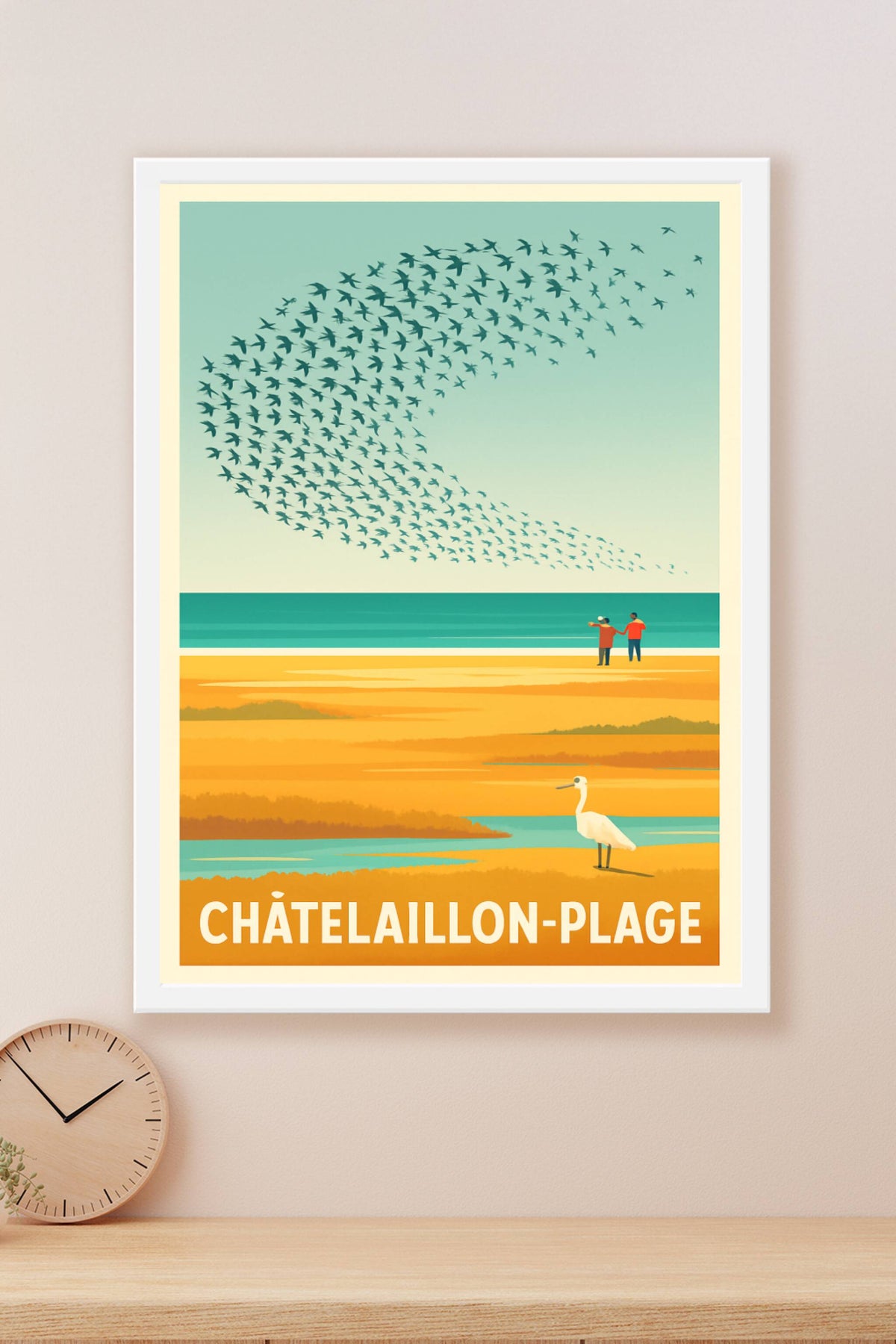 Affiche Châtelaillon-Plage — Évasion et nature en Côte Atlantique · poster d'art de Châtelaillon-Plage