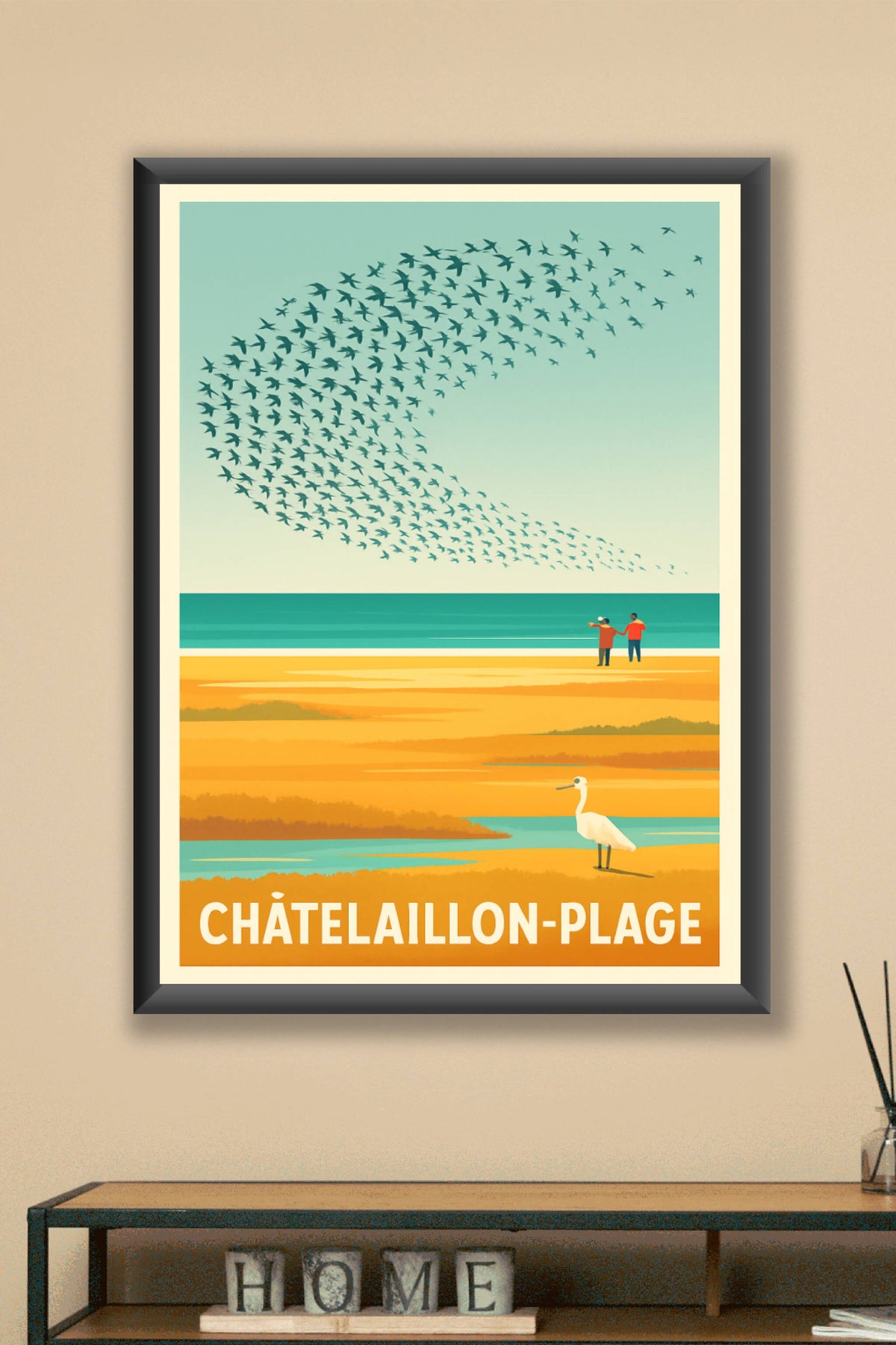 Affiche Châtelaillon-Plage — Évasion et nature en Côte Atlantique · poster d'art de Châtelaillon-Plage