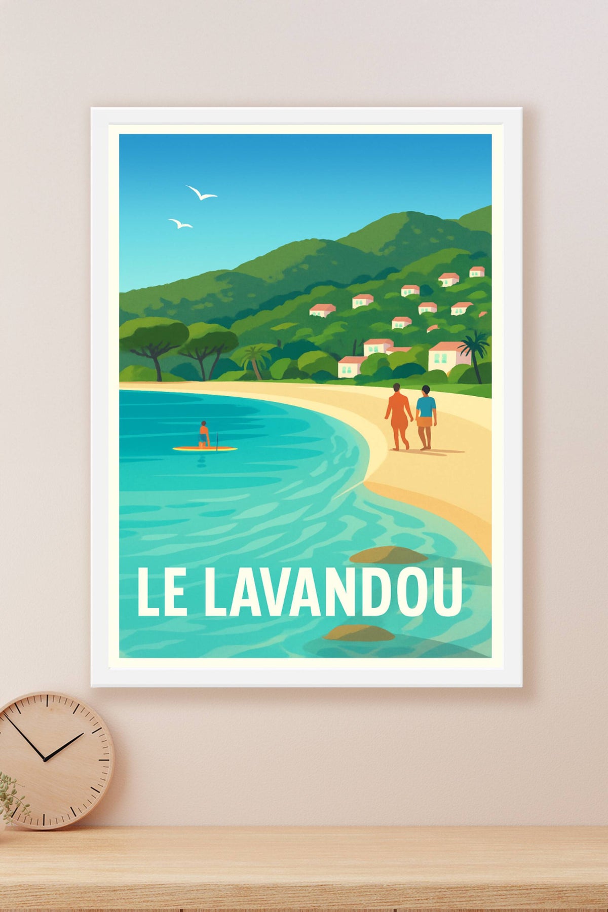 Affiche Le Lavandou — Évasion et sérénité au bord de la Méditerranée · poster d'art de Le Lavandou