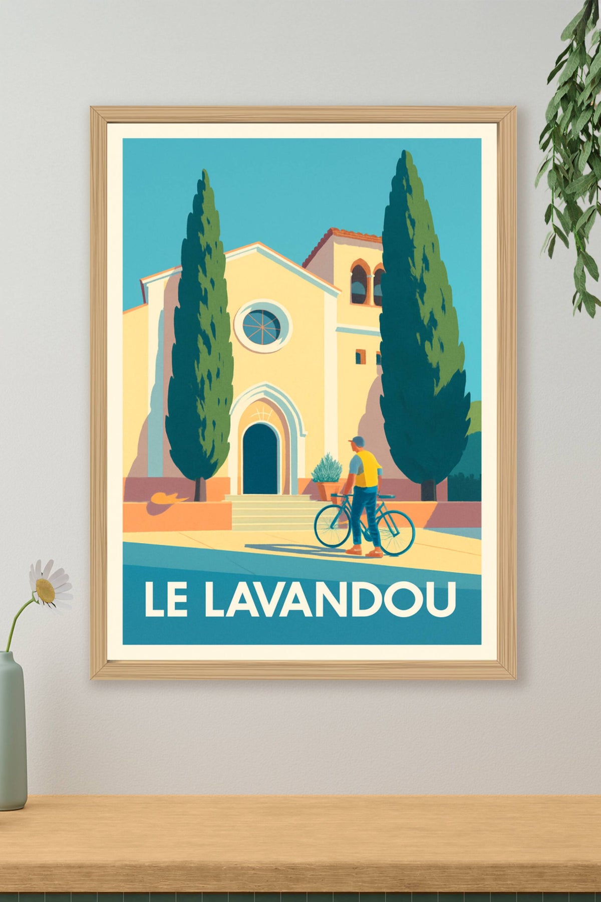 Affiche Le Lavandou — Charme et sérénité méditerranéenne · poster d'art de Le Lavandou