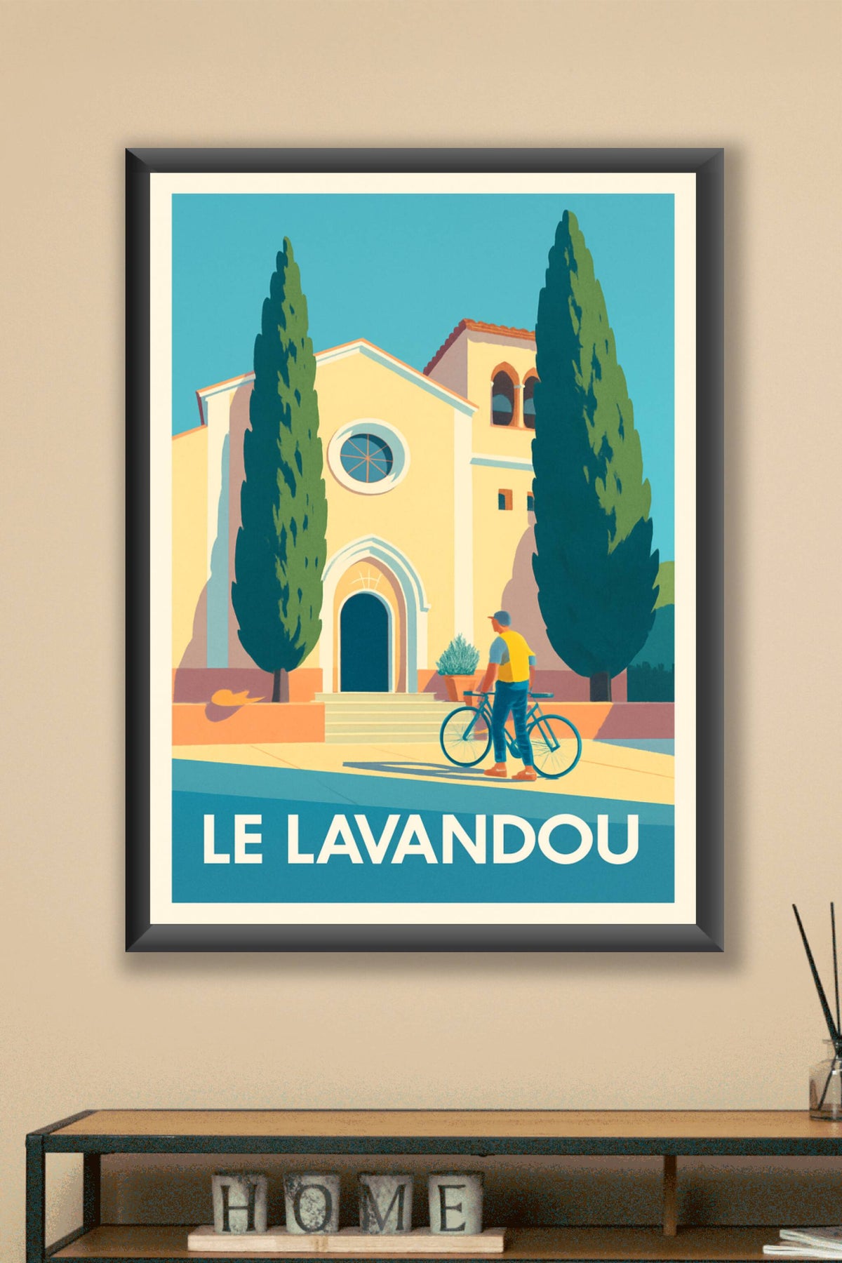 Affiche Le Lavandou — Charme et sérénité méditerranéenne · poster d'art de Le Lavandou