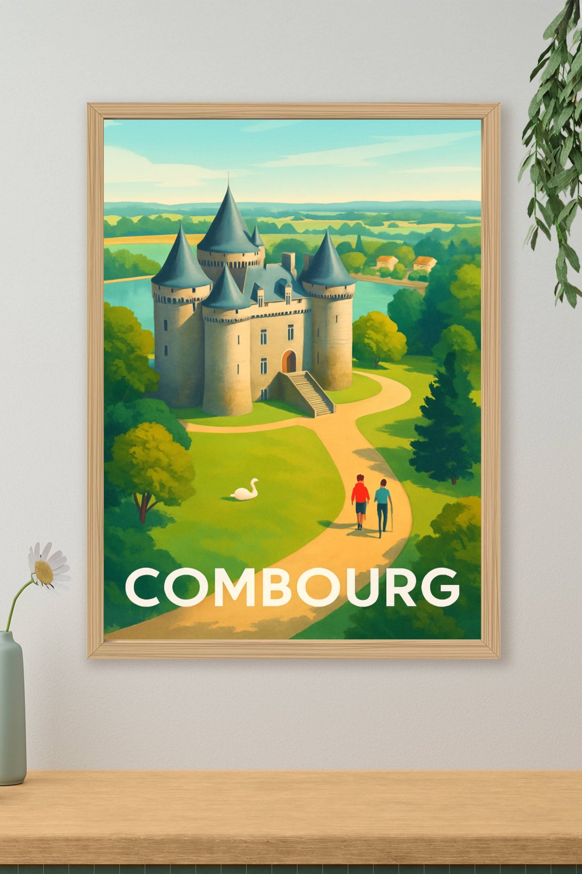 Affiche Combourg — Élégance et charme médiéval · poster d'art de Combourg