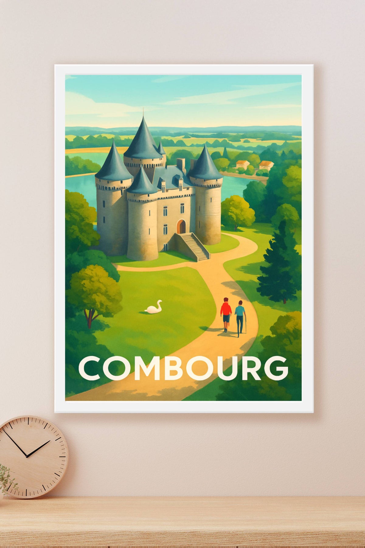 Affiche Combourg — Élégance et charme médiéval · poster d'art de Combourg