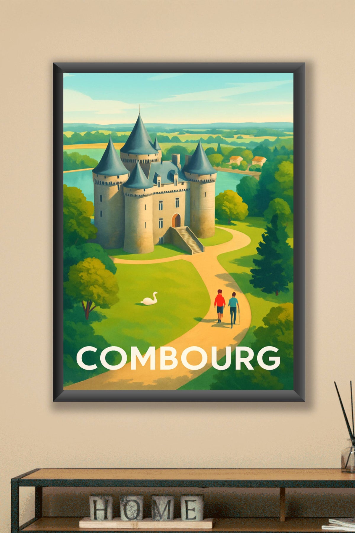 Affiche Combourg — Élégance et charme médiéval · poster d'art de Combourg