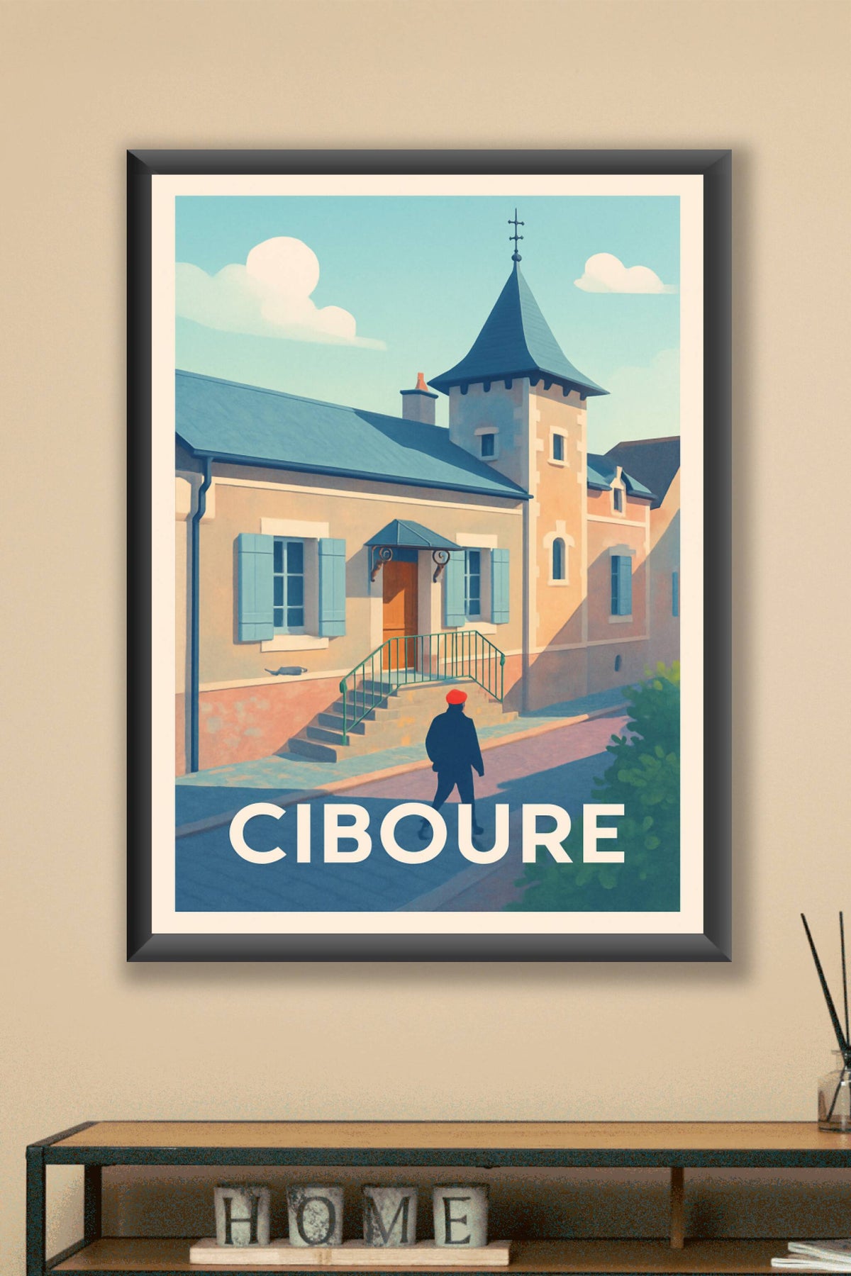 Affiche Ciboure — Charme et sérénité basque · poster d'art de Ciboure