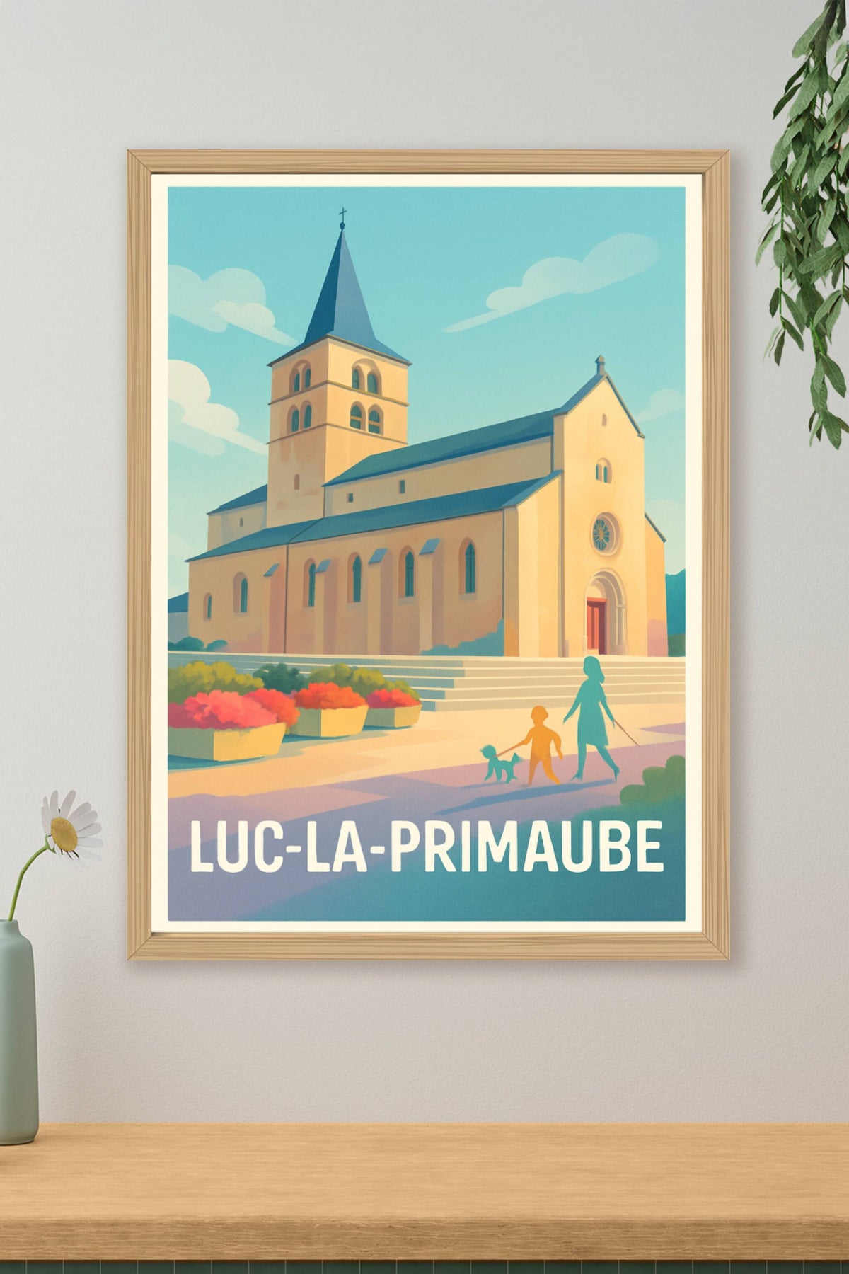Affiche Luc-la-Primaube — Charme et sérénité en Aveyron · poster d'art de Luc-la-Primaube