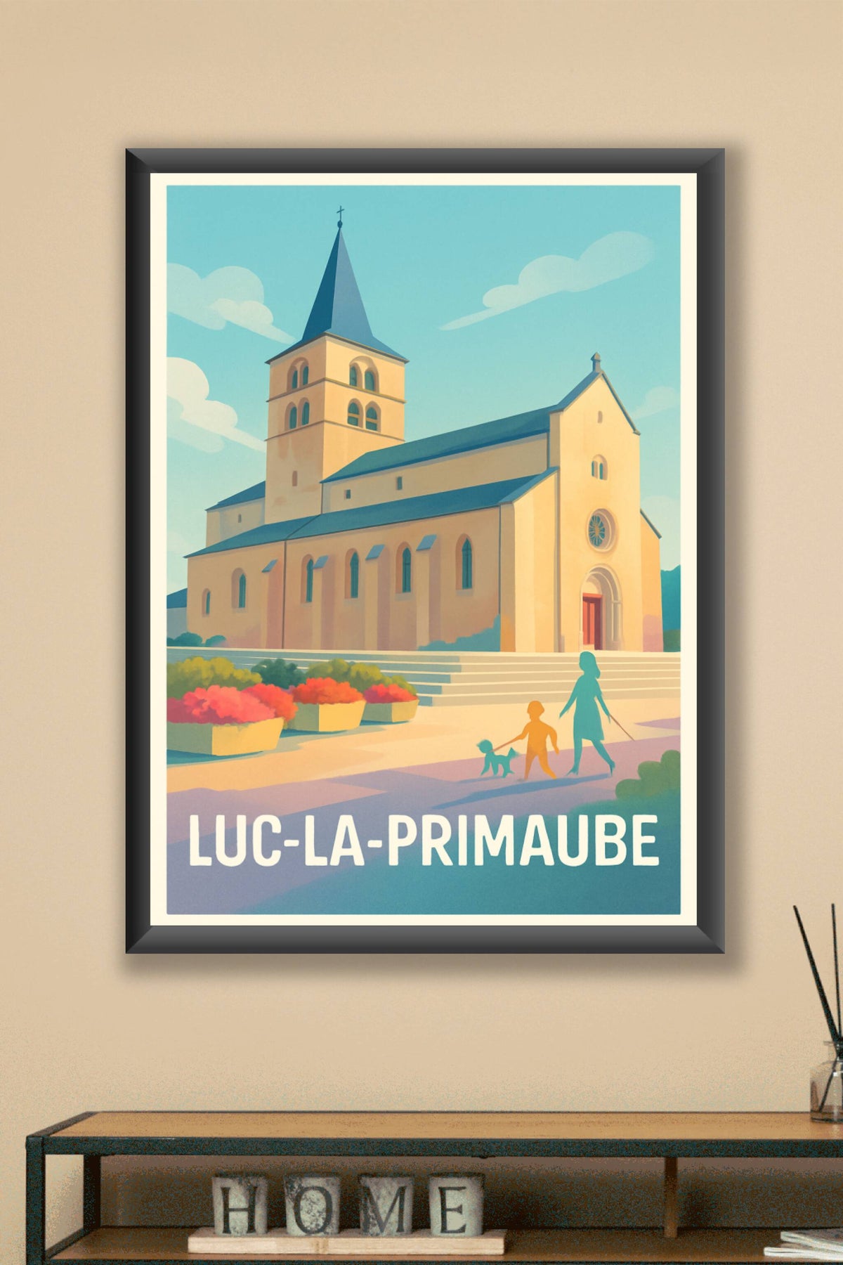 Affiche Luc-la-Primaube — Charme et sérénité en Aveyron · poster d'art de Luc-la-Primaube