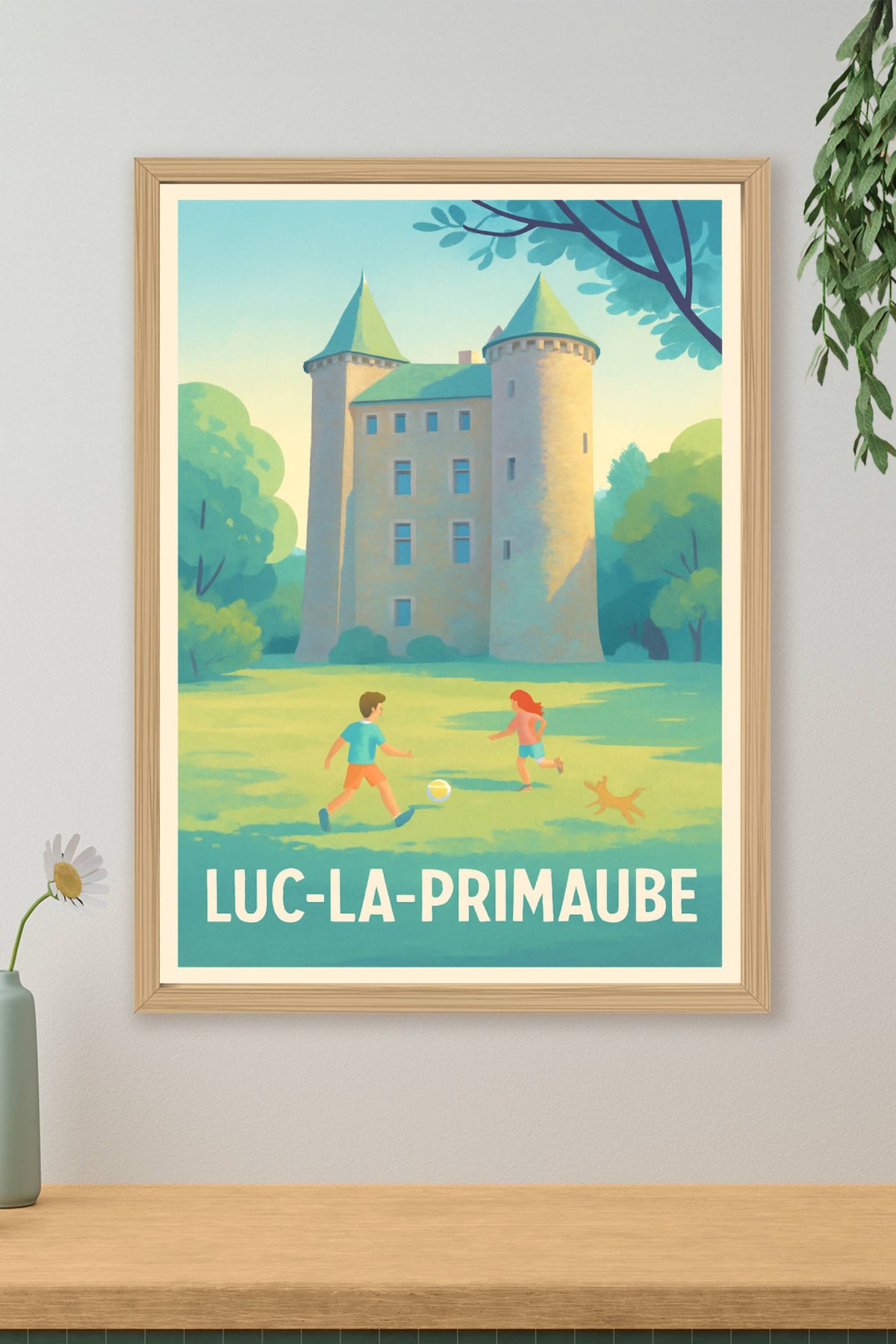 Affiche Luc-la-Primaube — Charme et sérénité au cœur du château · poster d'art de Luc-la-Primaube