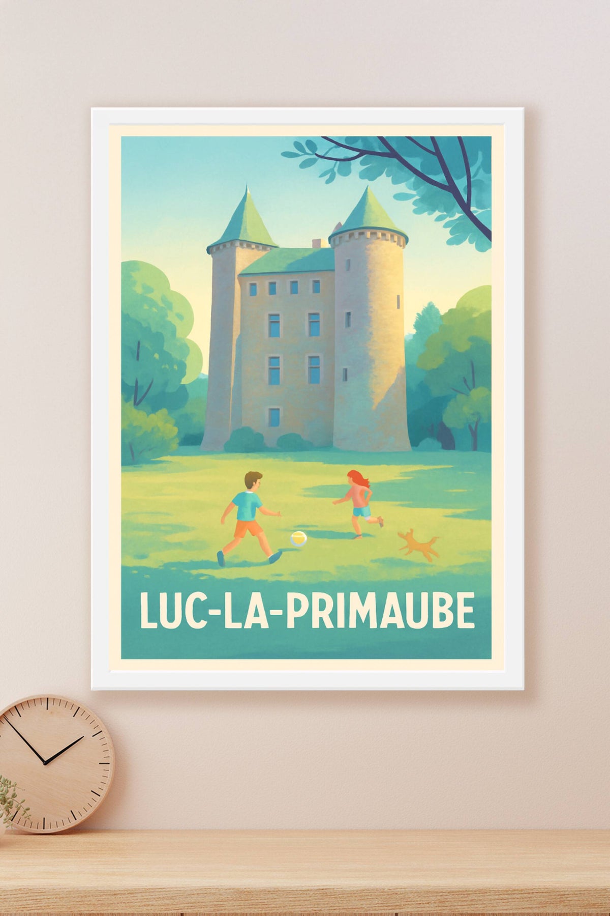 Affiche Luc-la-Primaube — Charme et sérénité au cœur du château · poster d'art de Luc-la-Primaube