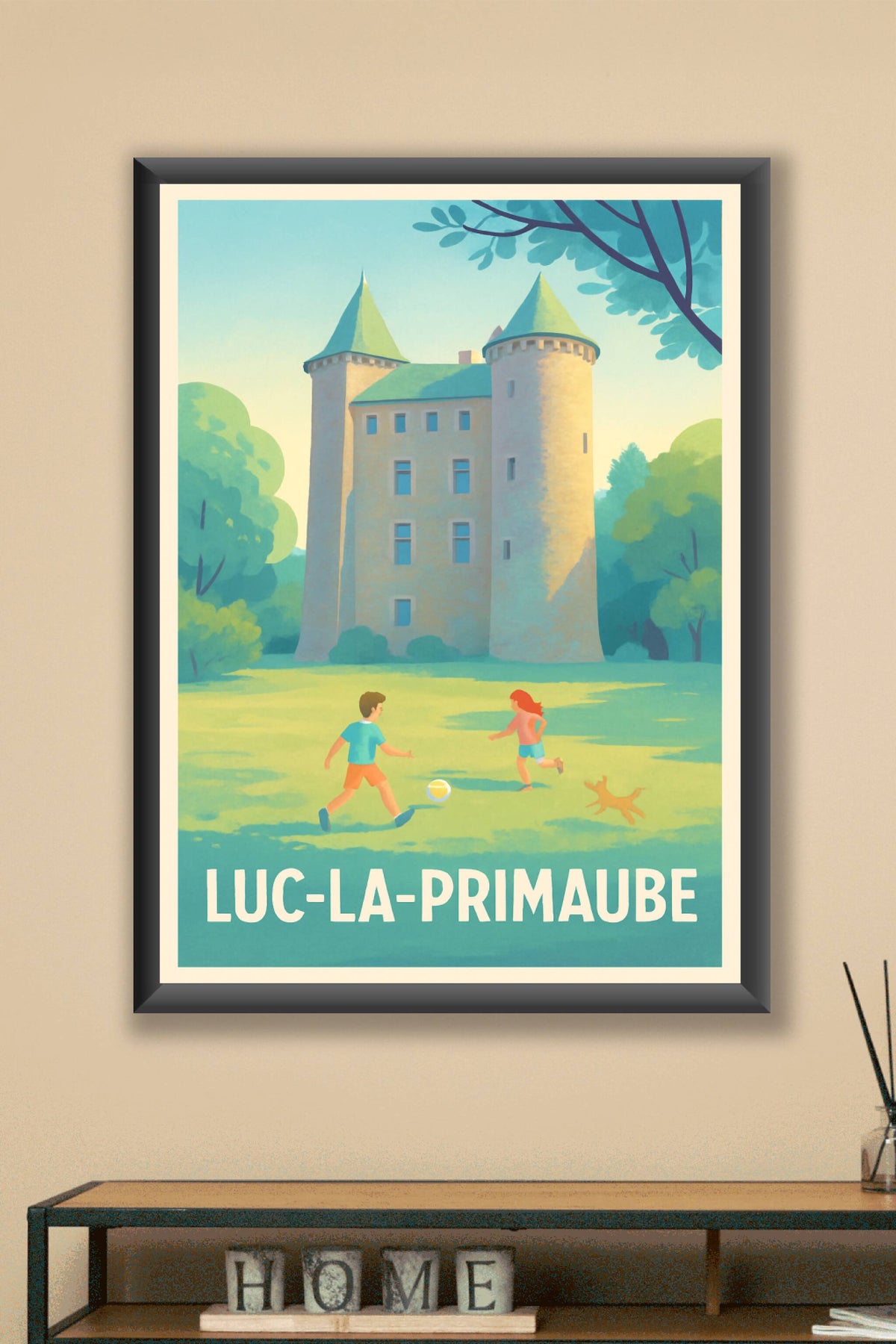 Affiche Luc-la-Primaube — Charme et sérénité au cœur du château · poster d'art de Luc-la-Primaube