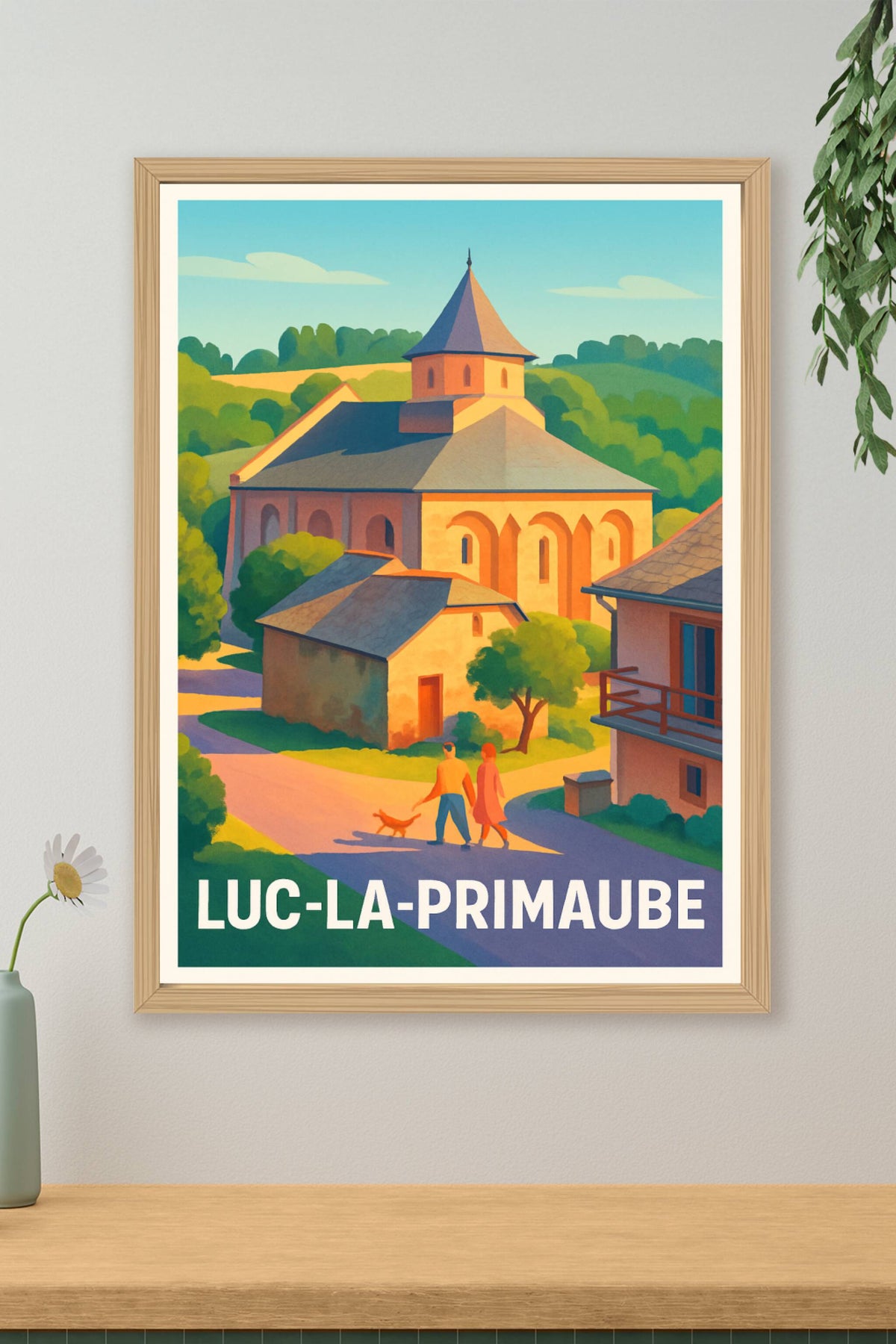 Affiche Luc-la-Primaube — Tranquillité et charme rural · poster d'art de Luc-la-Primaube