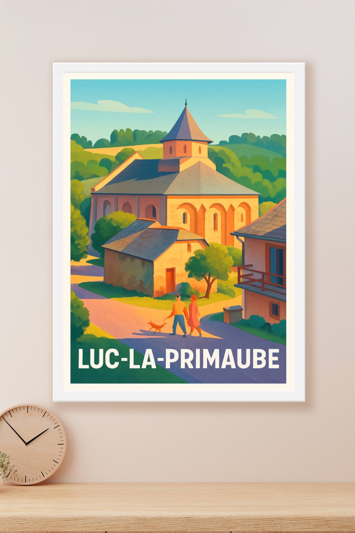 Affiche Luc-la-Primaube — Tranquillité et charme rural · poster d'art de Luc-la-Primaube