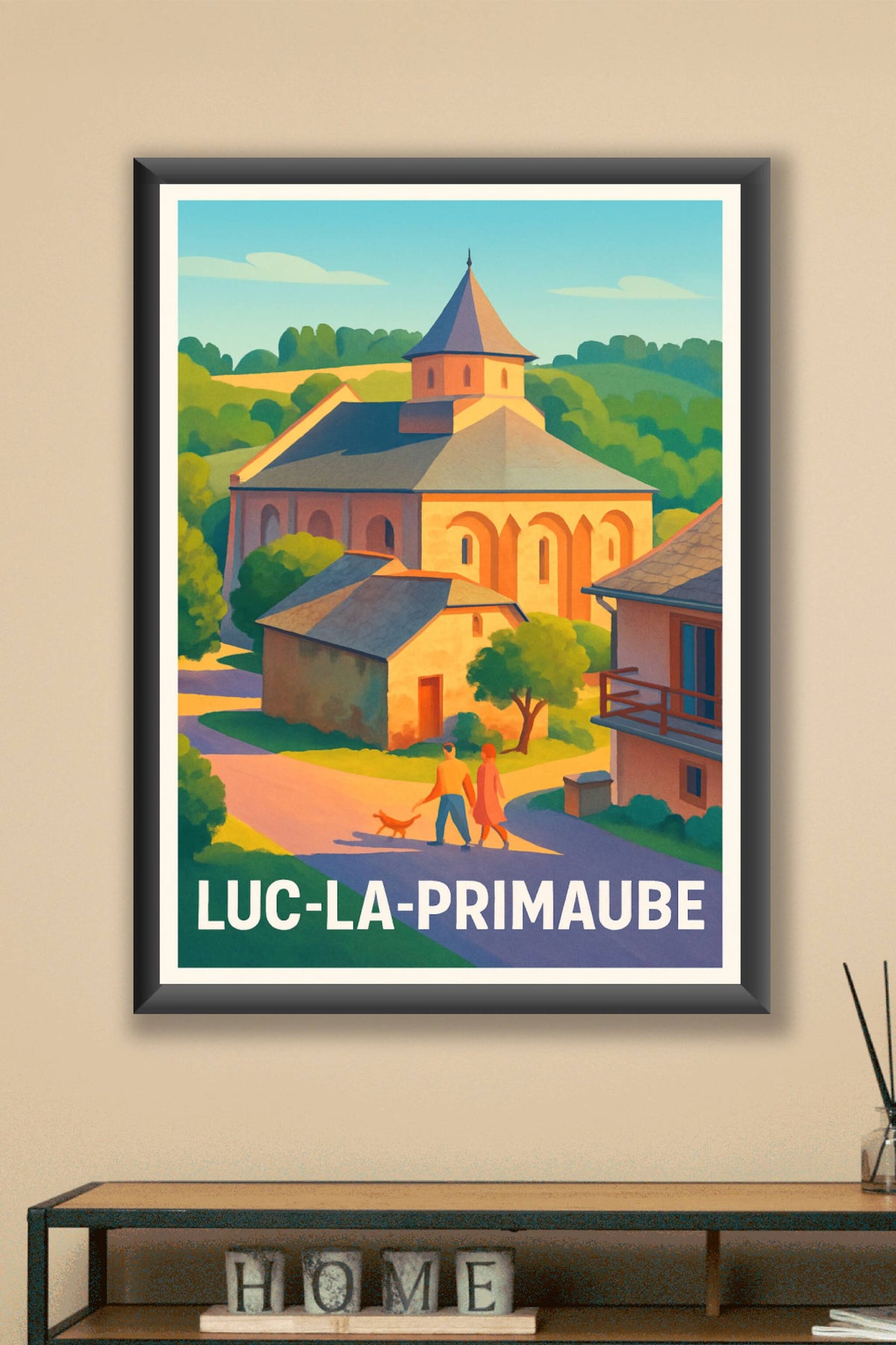 Affiche Luc-la-Primaube — Tranquillité et charme rural · poster d'art de Luc-la-Primaube