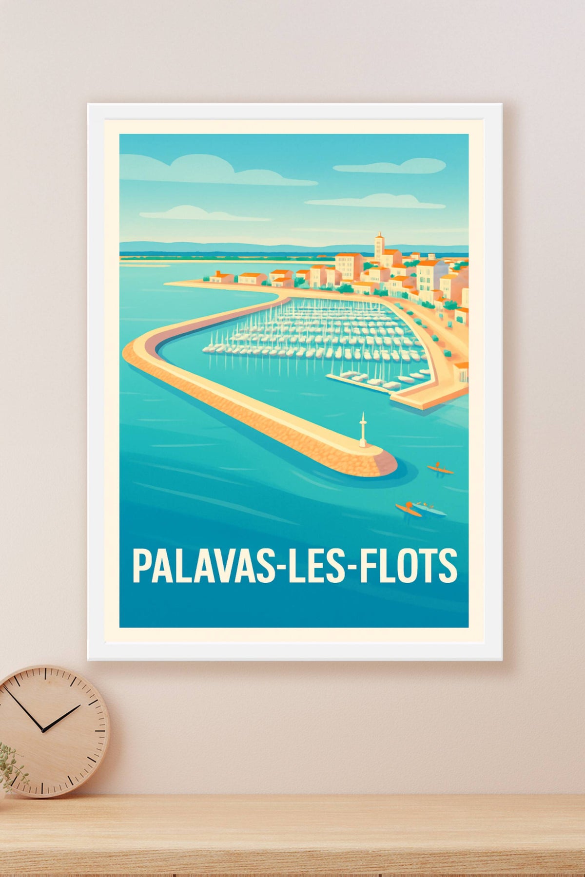 Affiche Palavas-les-Flots — L'élégance méditerranéenne en poster vintage · poster d'art de Palavas-les-Flots