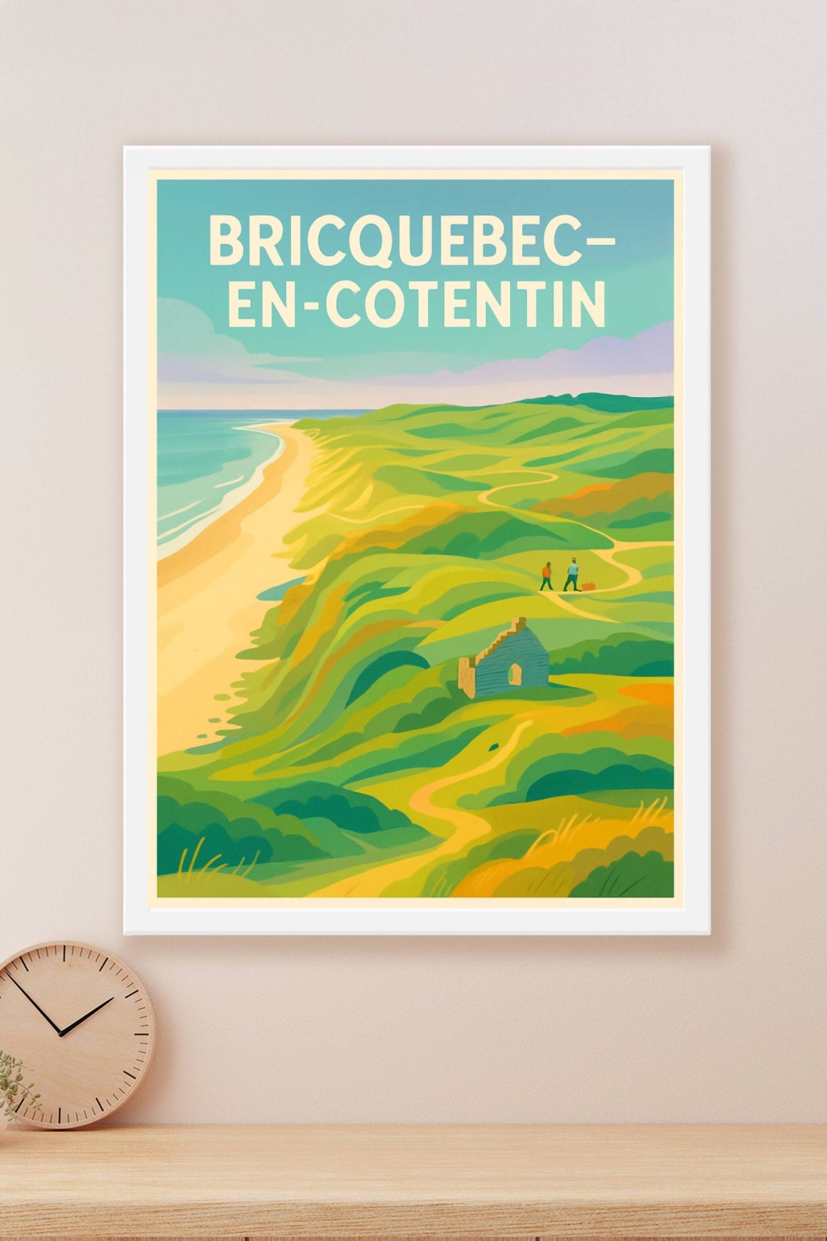 Affiche Bricquebec-en-Cotentin — Évasion Nature et Littoral · poster d'art de Bricquebec-en-Cotentin