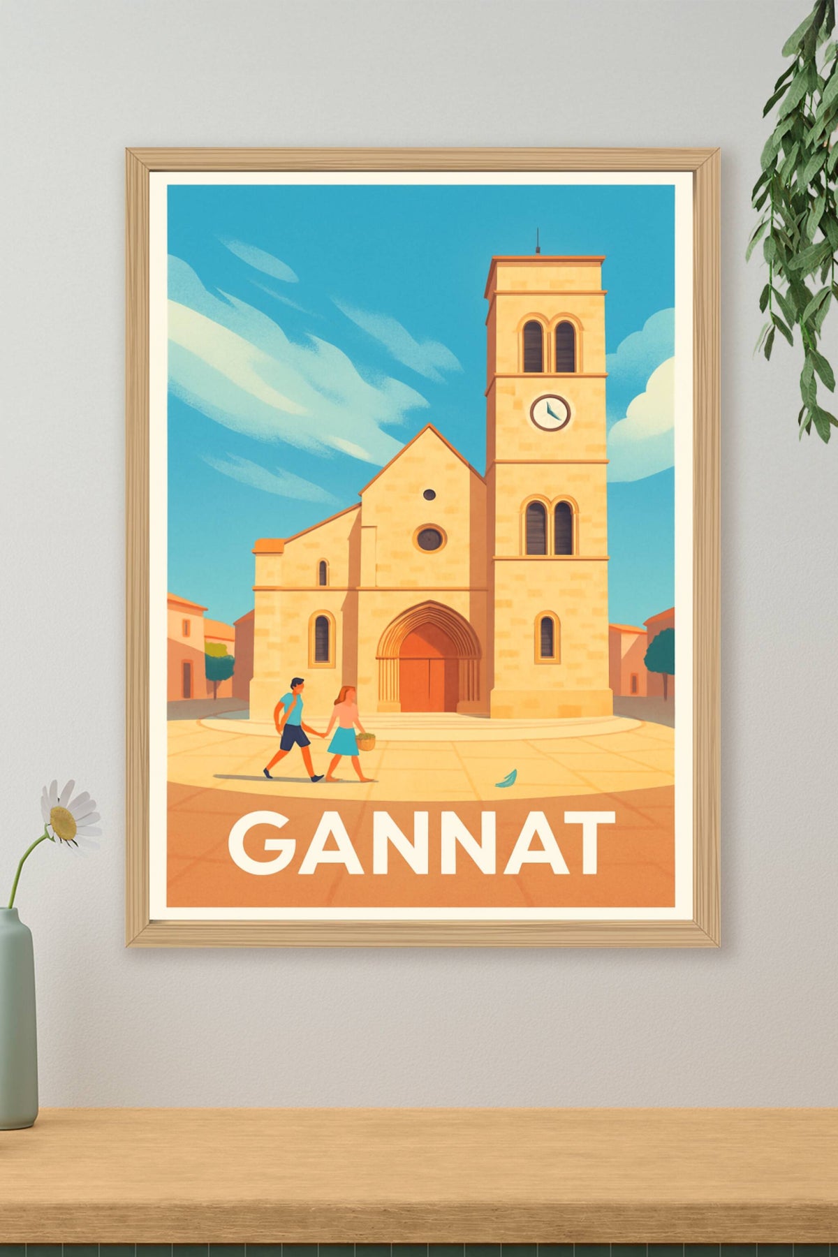 Affiche Gannat — Charme Provençal et Lumière Méditerranéenne · poster d'art de Gannat