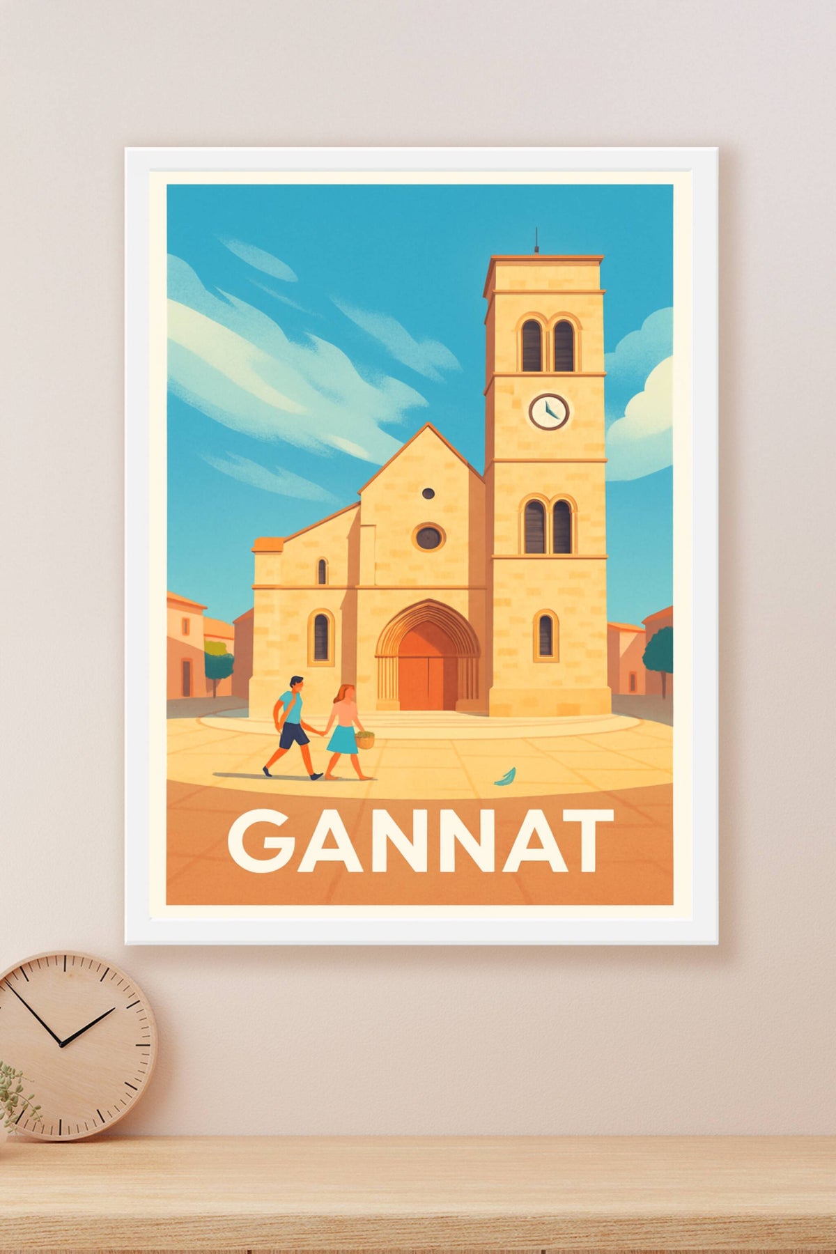 Affiche Gannat — Charme Provençal et Lumière Méditerranéenne · poster d'art de Gannat