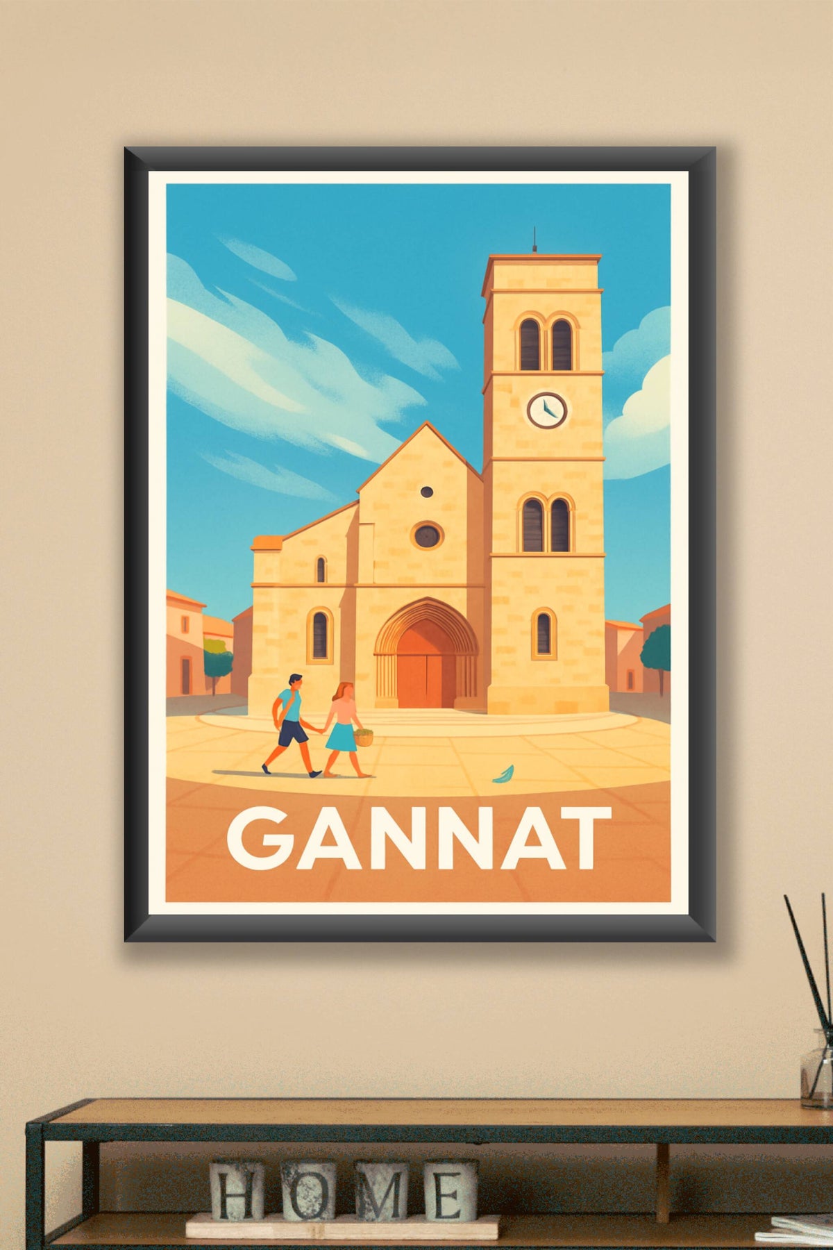 Affiche Gannat — Charme Provençal et Lumière Méditerranéenne · poster d'art de Gannat