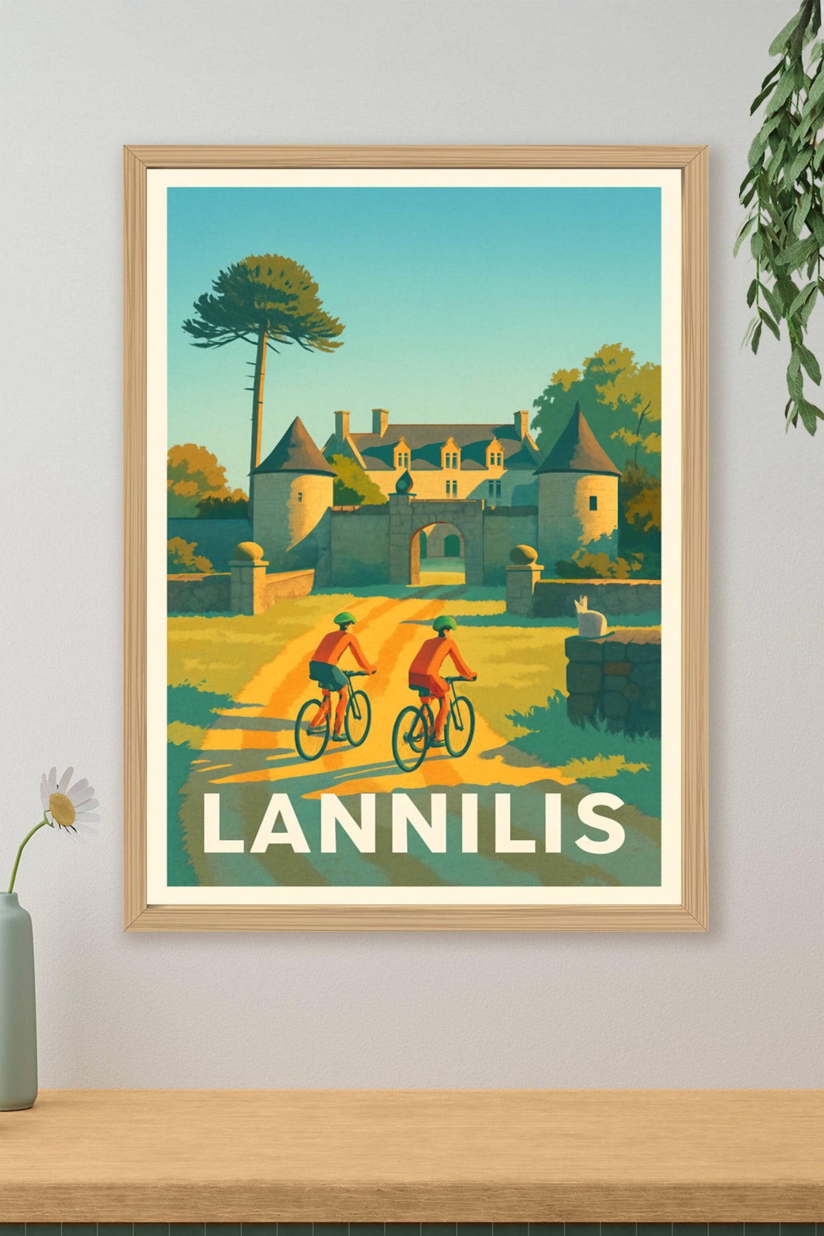 Affiche Lannilis — Charme bucolique et patrimoine breton · poster d'art de Lannilis
