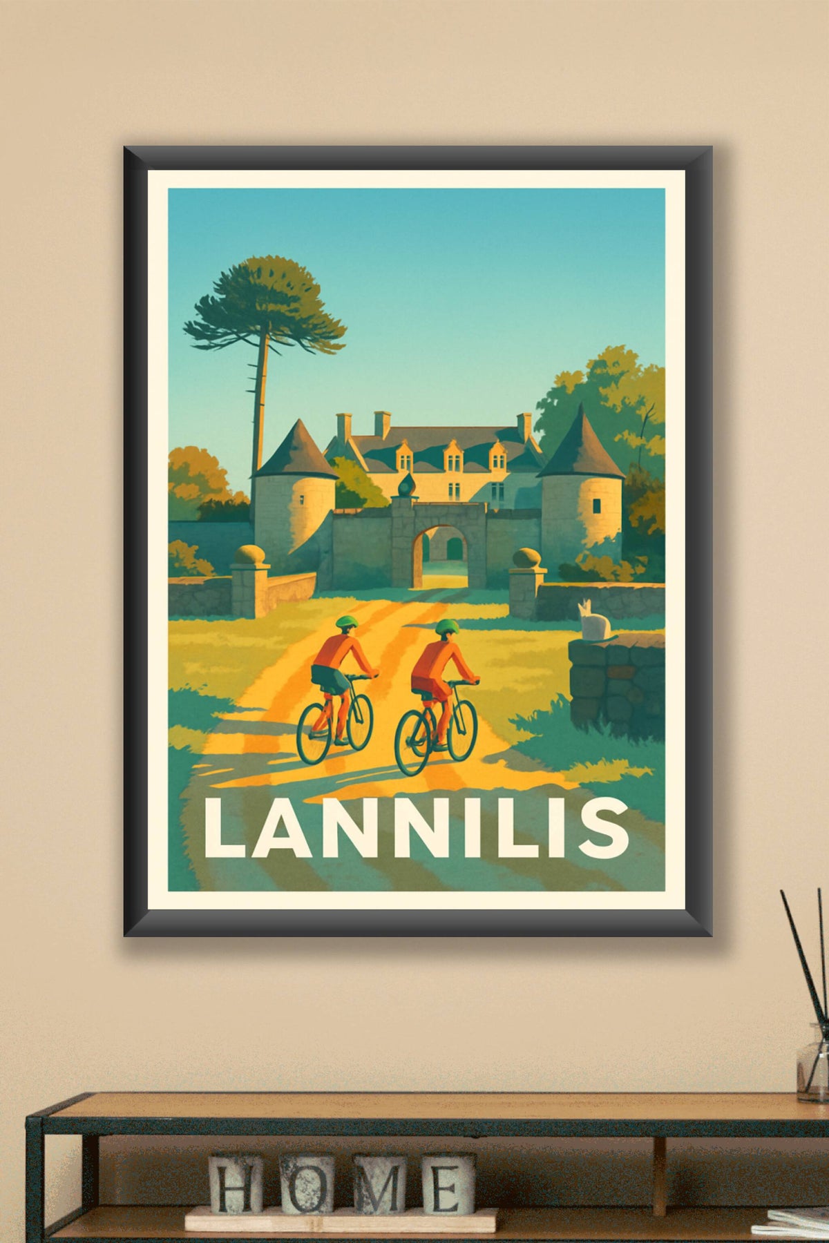 Affiche Lannilis — Charme bucolique et patrimoine breton · poster d'art de Lannilis