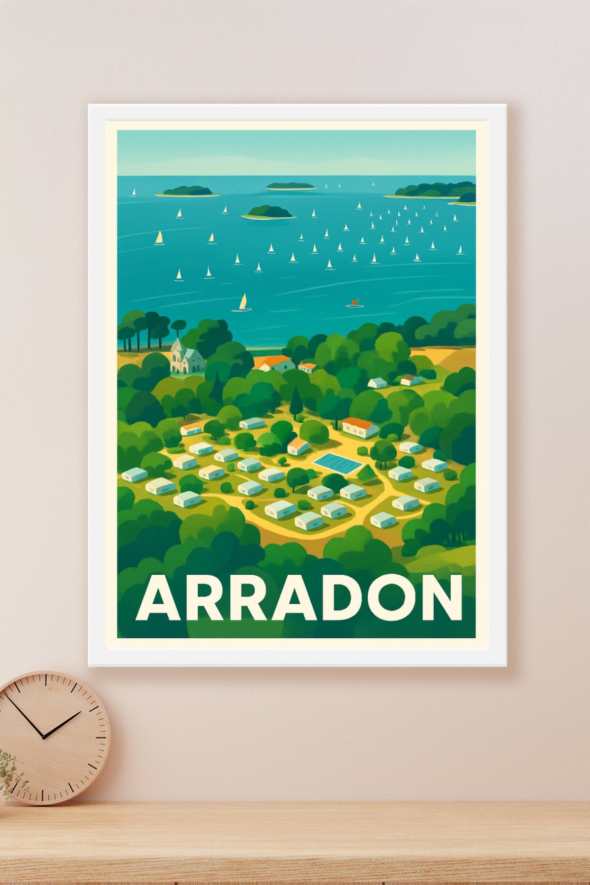 Affiche Arradon — Escapade paisible au bord du Golfe · poster d'art de Arradon