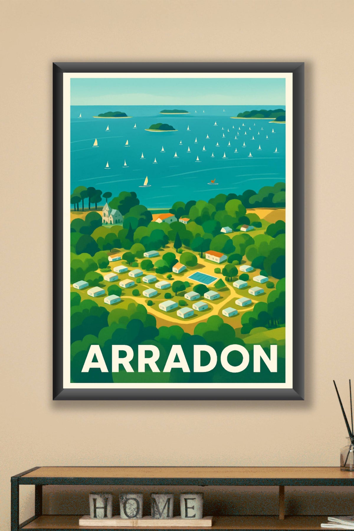Affiche Arradon — Escapade paisible au bord du Golfe · poster d'art de Arradon
