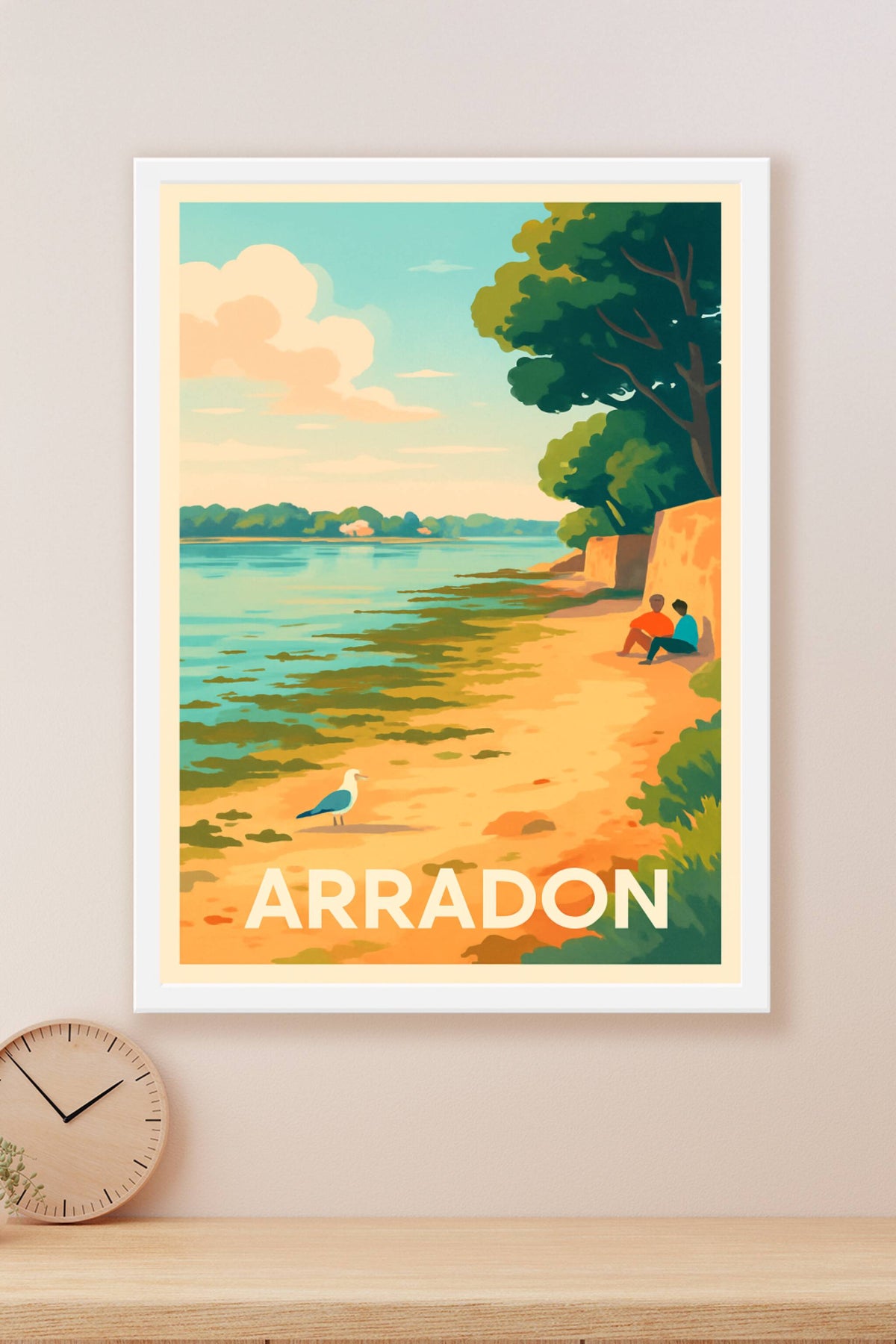 Affiche Arradon — Évasion paisible au bord de l'eau · poster d'art de Arradon