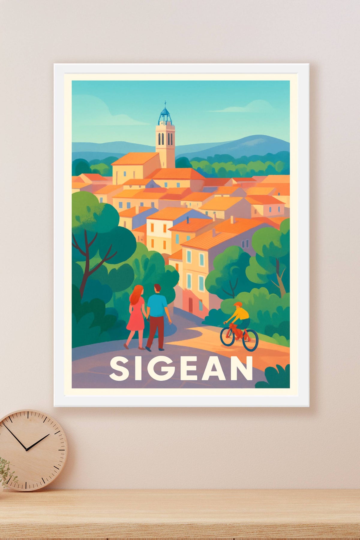 Affiche Sigean — Charmante balade au cœur du village · poster d'art de Sigean