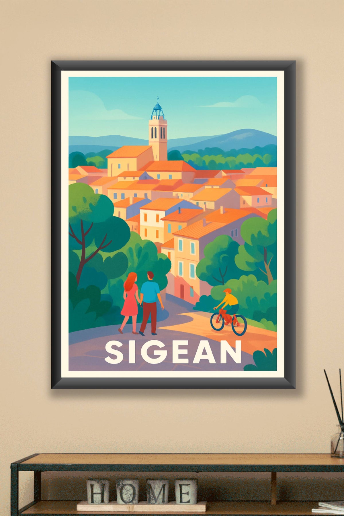 Affiche Sigean — Charmante balade au cœur du village · poster d'art de Sigean