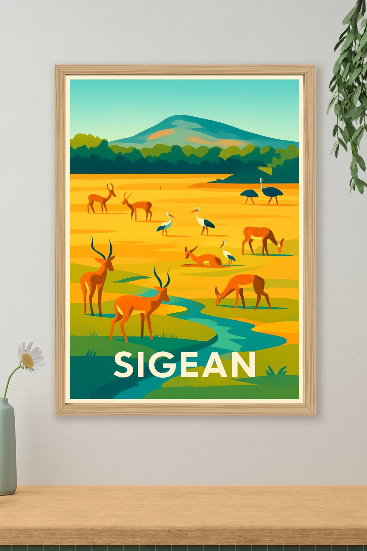 Affiche Sigean — Nature sauvage et harmonieuse · poster d'art de Sigean