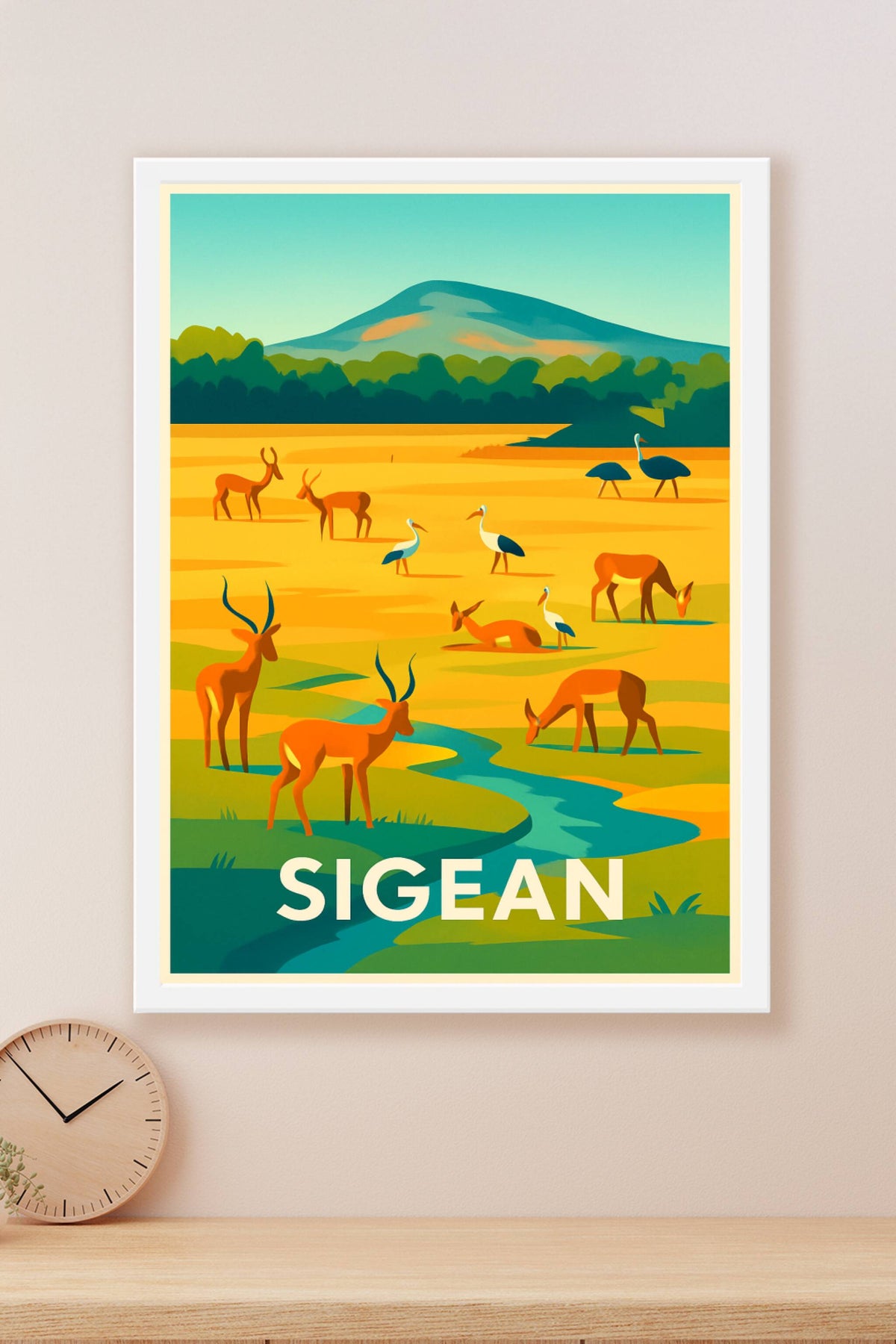 Affiche Sigean — Nature sauvage et harmonieuse · poster d'art de Sigean