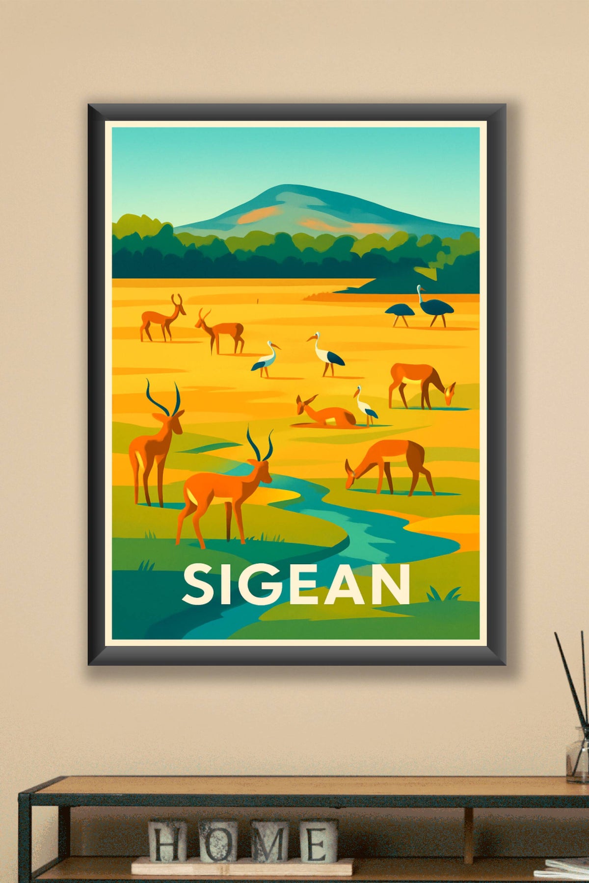 Affiche Sigean — Nature sauvage et harmonieuse · poster d'art de Sigean