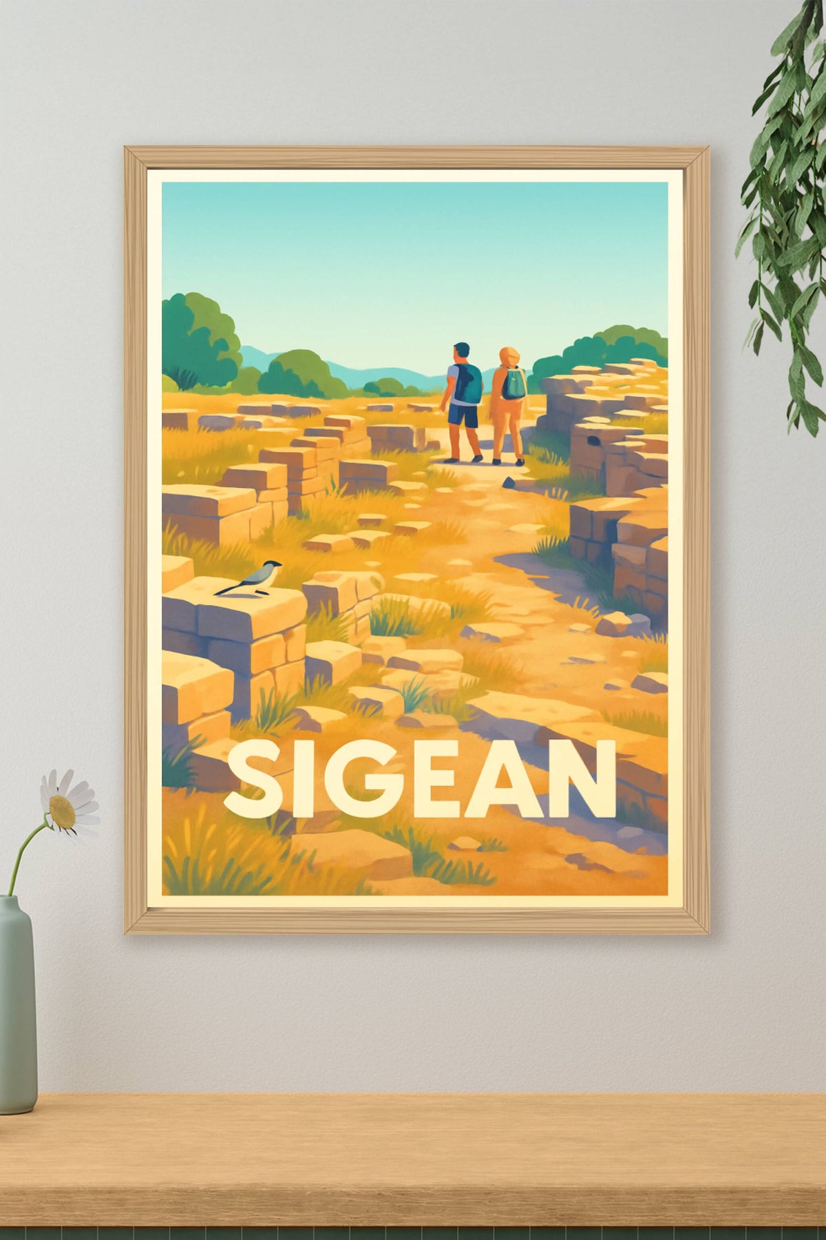 Affiche Sigean — Escapade au cœur des ruines historiques · poster d'art de Sigean
