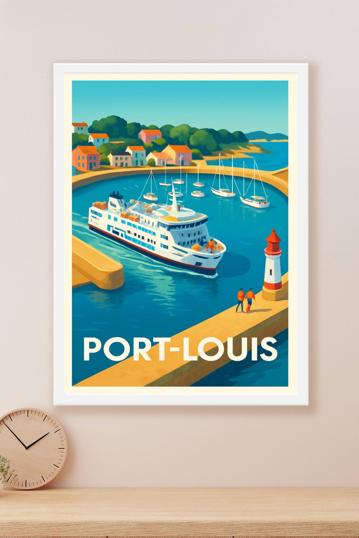 Affiche Port-Louis — L'élégance maritime bretonne · poster d'art de Port-Louis