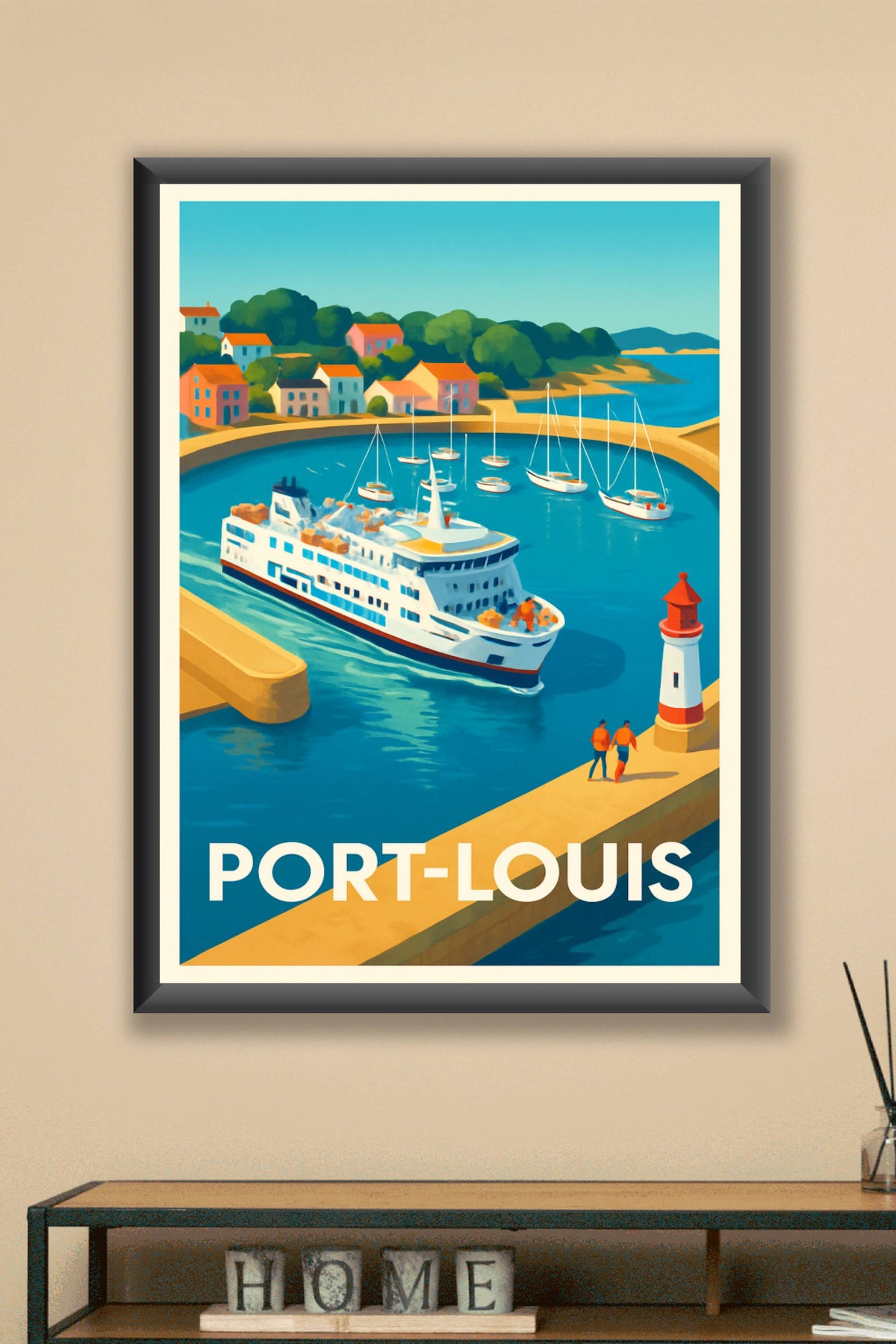 Affiche Port-Louis — L'élégance maritime bretonne · poster d'art de Port-Louis