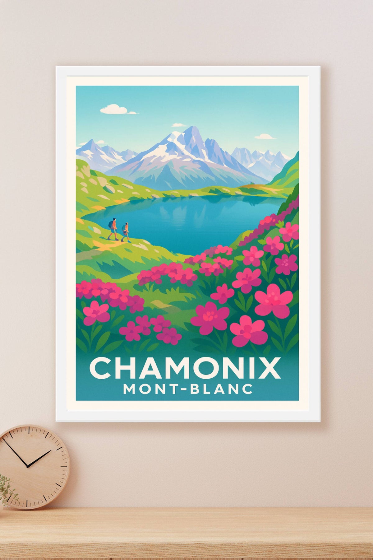 Affiche Chamonix — Émerveillement au cœur du Mont-Blanc · poster d'art de Chamonix