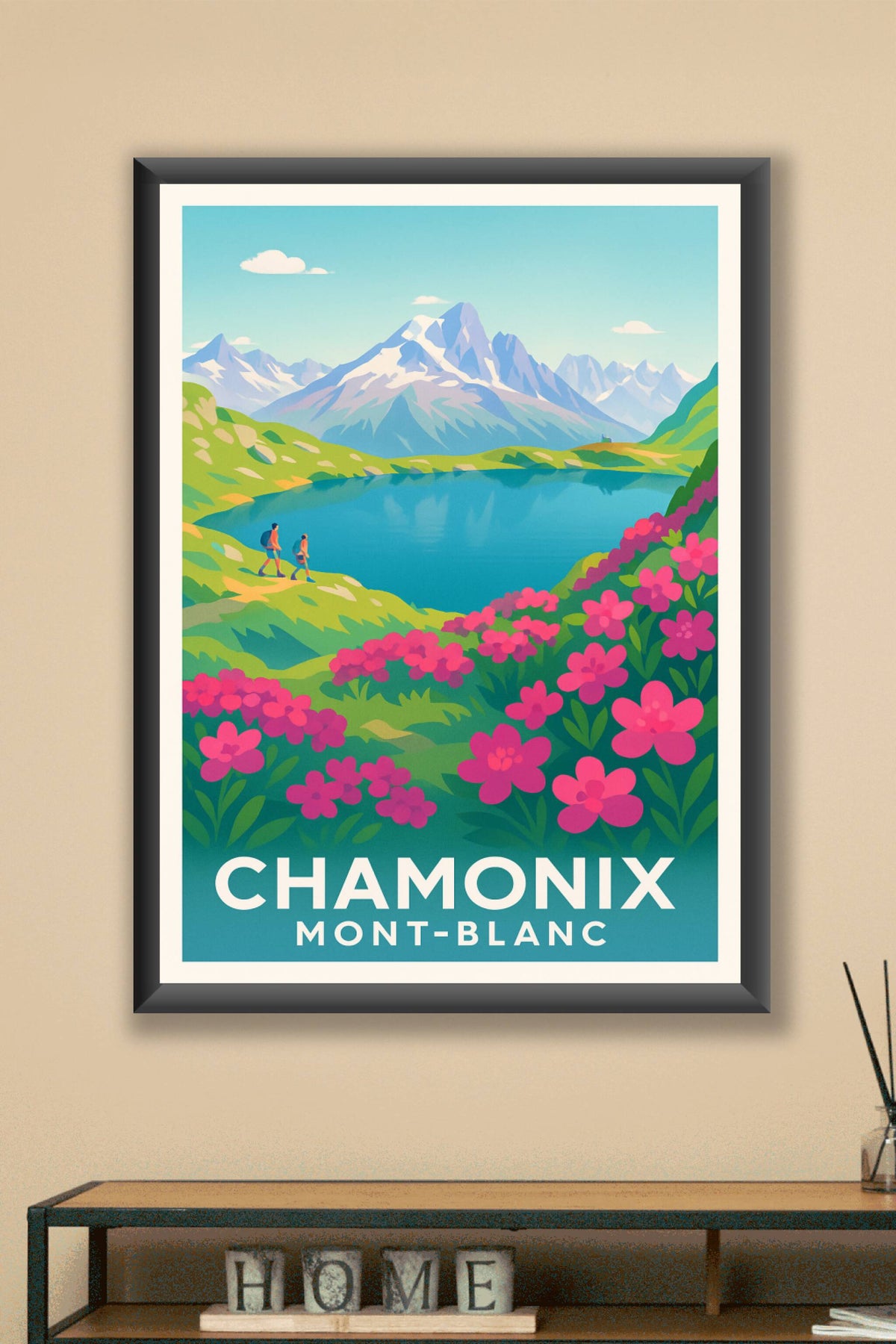 Affiche Chamonix — Émerveillement au cœur du Mont-Blanc · poster d'art de Chamonix