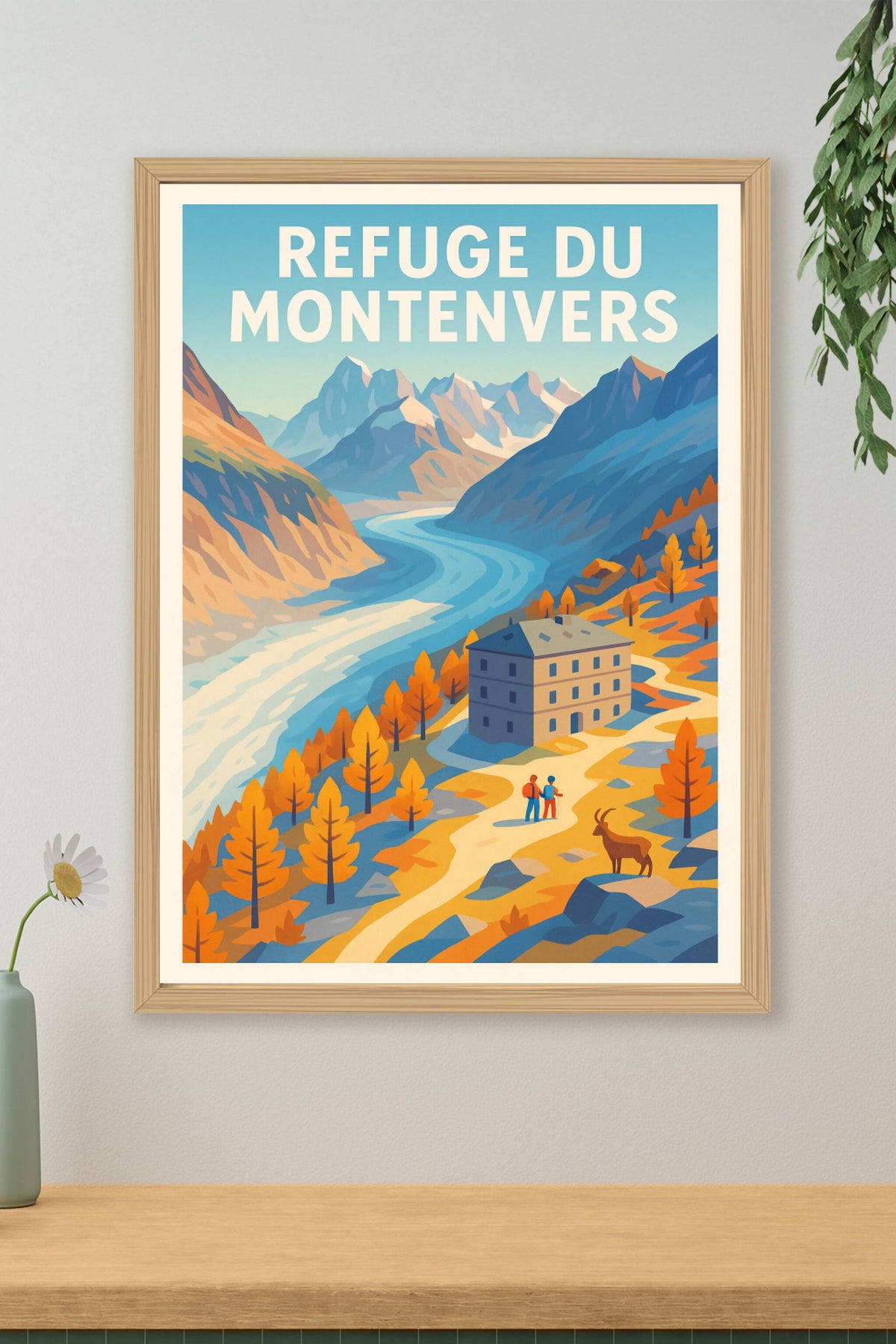 Affiche Montenvers — Évasion nature au cœur des Alpes · poster d'art de Montenvers