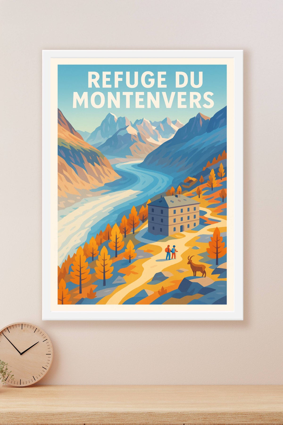 Affiche Montenvers — Évasion nature au cœur des Alpes · poster d'art de Montenvers