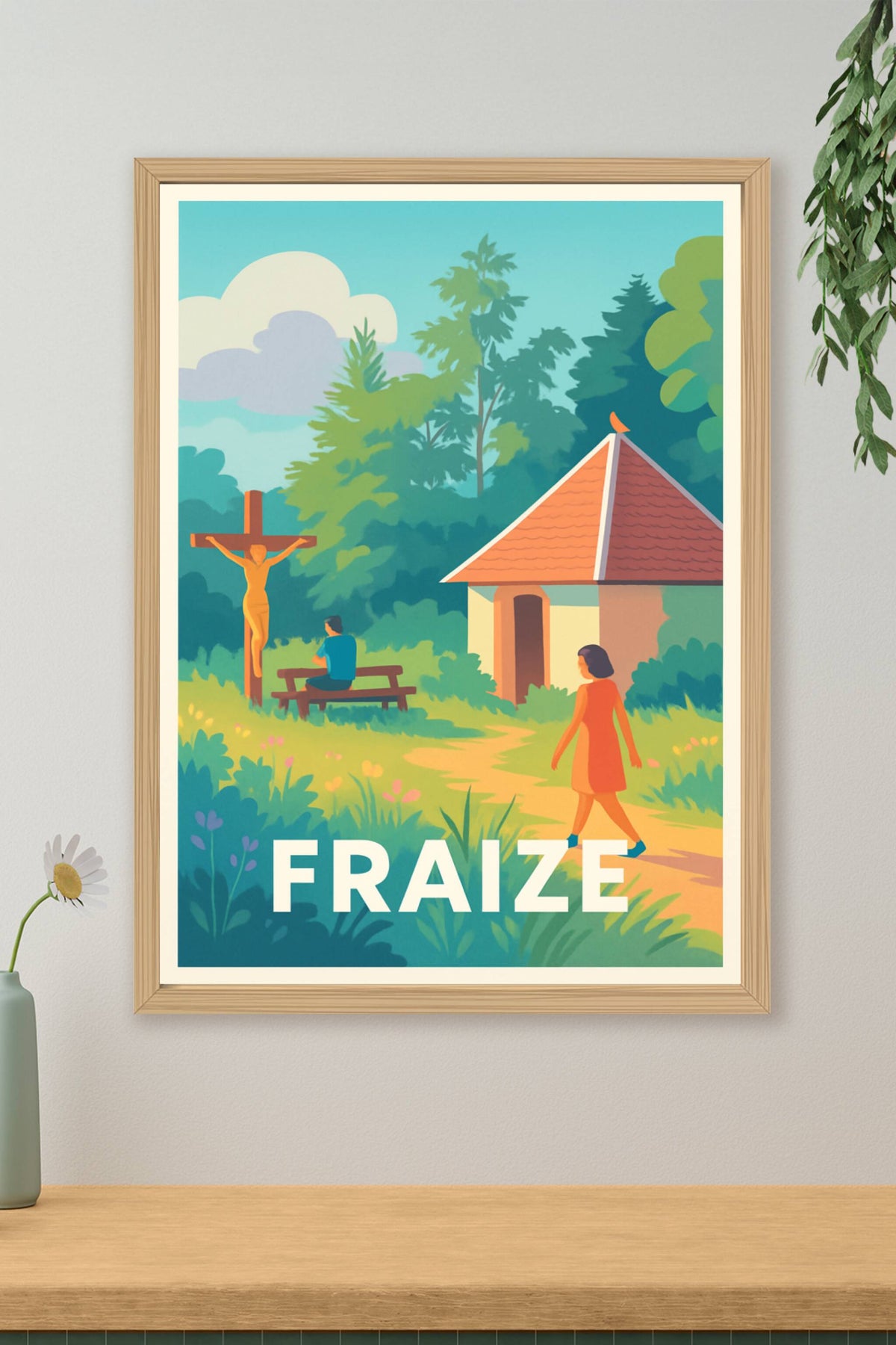 Affiche Fraize — Escapade paisible au cœur de la nature · poster d'art de Fraize