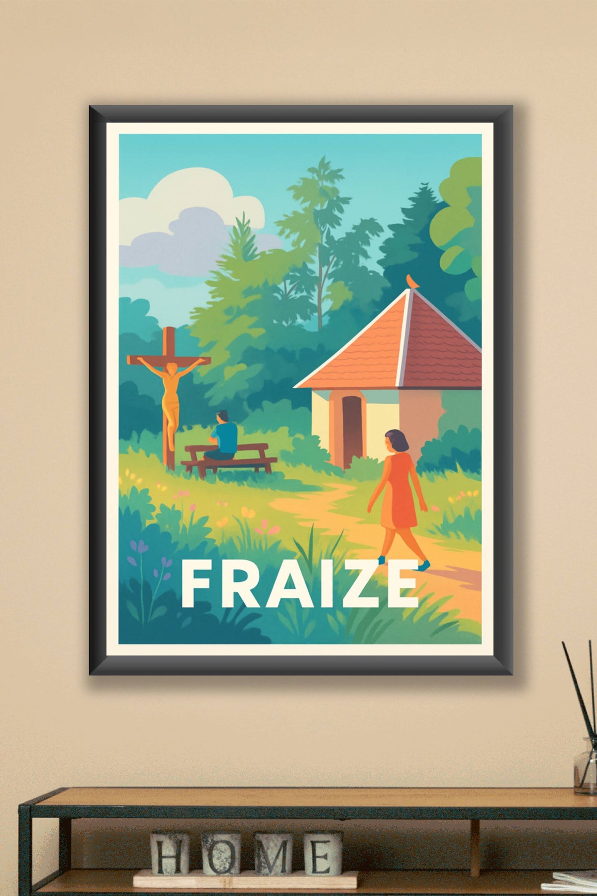 Affiche Fraize — Escapade paisible au cœur de la nature · poster d'art de Fraize