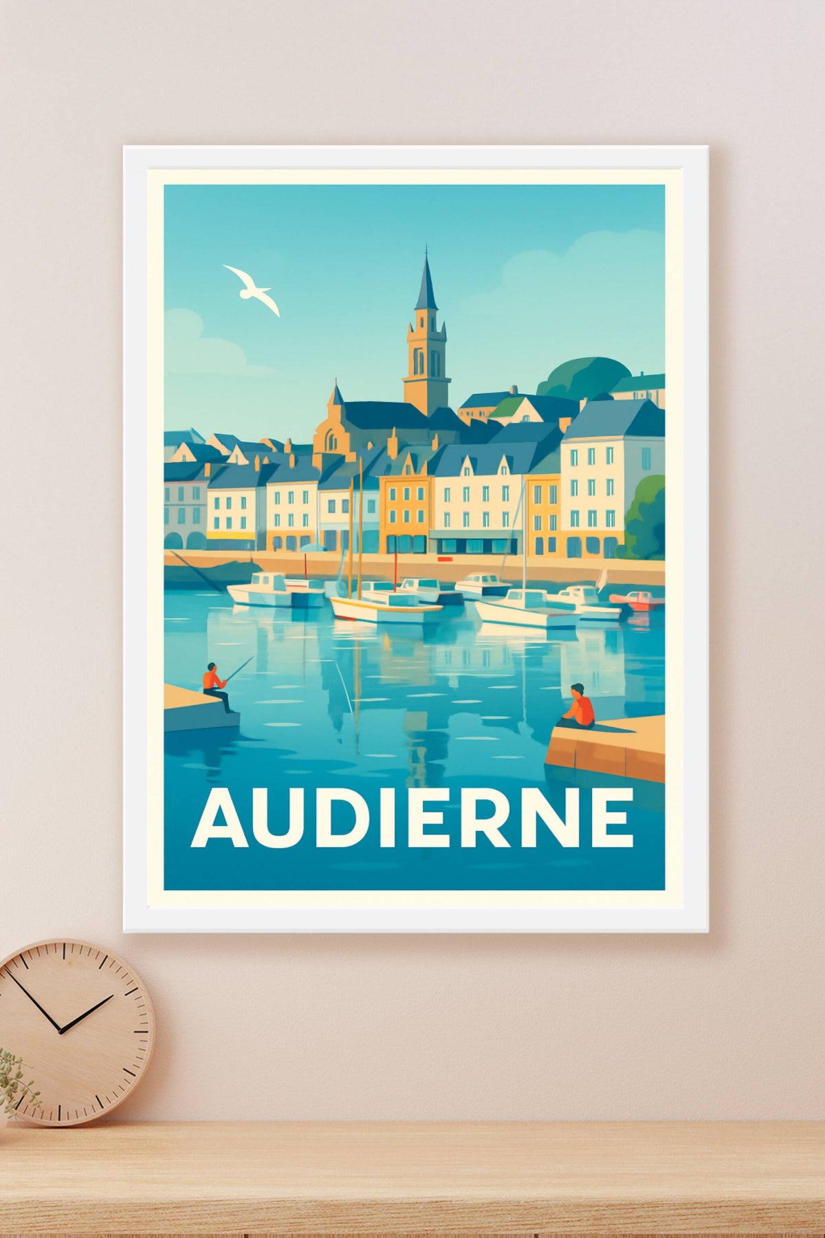 Affiche Audierne — Charme et sérénité du port breton · poster d'art de Audierne