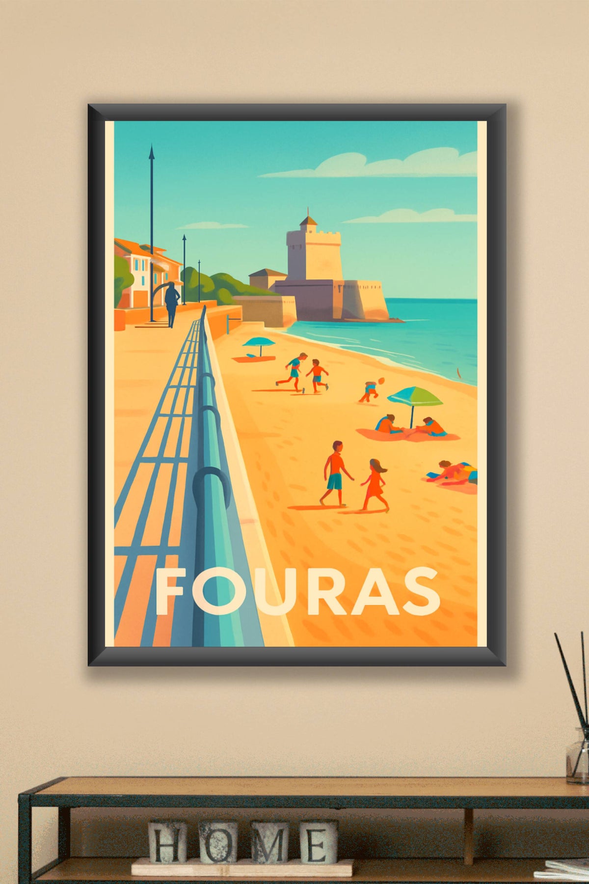 Affiche Fouras — Tranquillité et plages ensoleillées · poster d'art de Fouras