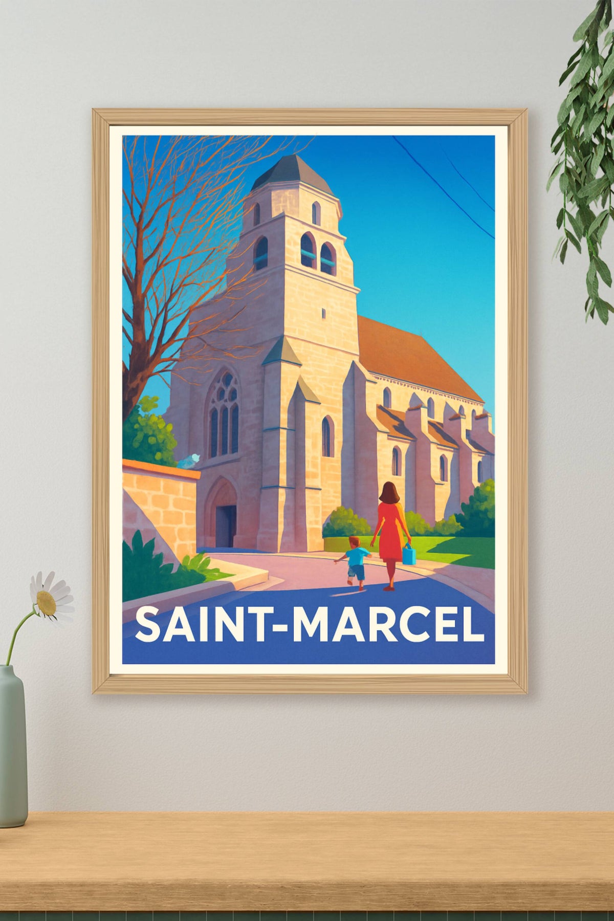 Affiche Saint-Marcel — Un voyage au cœur du patrimoine · poster d'art de Saint-Marcel