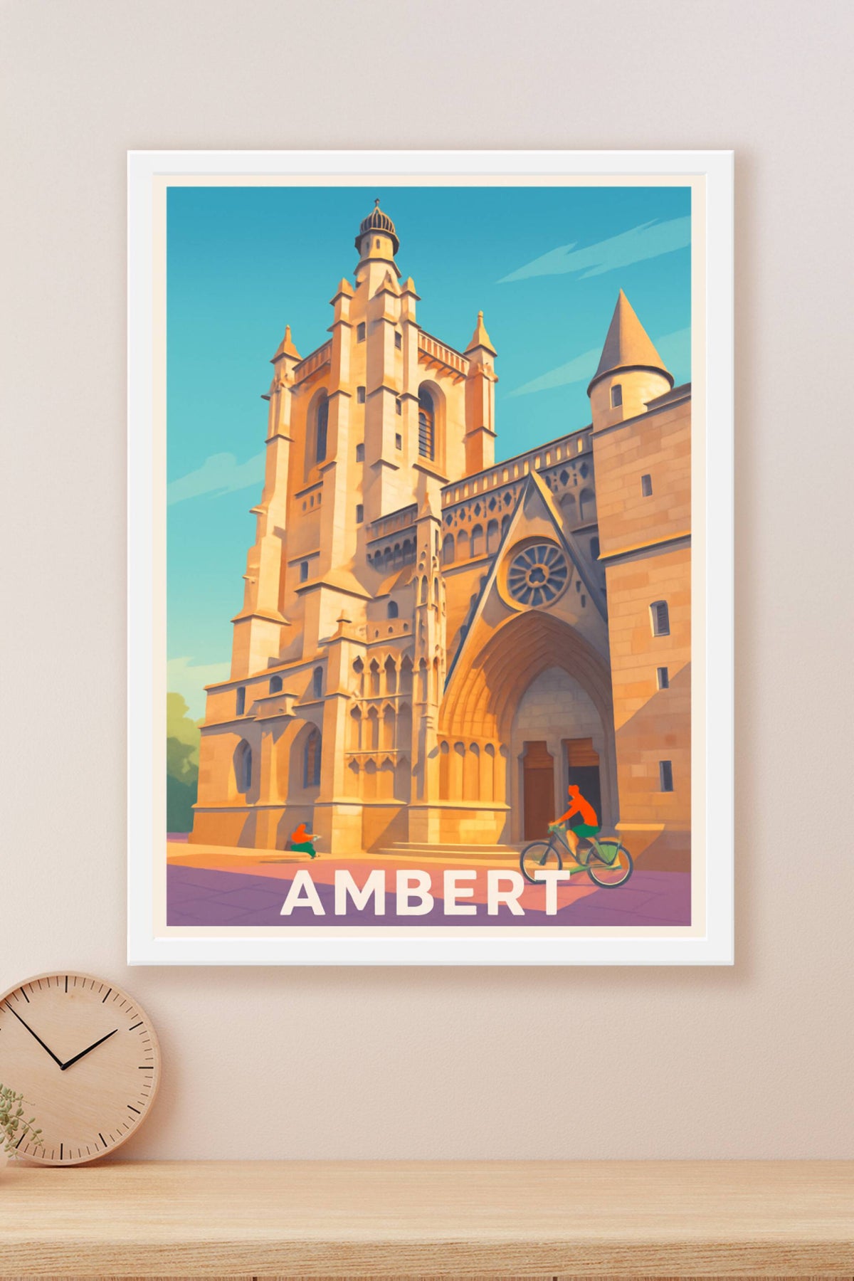 Affiche Ambert — Charme historique au cœur de la ville · poster d'art de Ambert