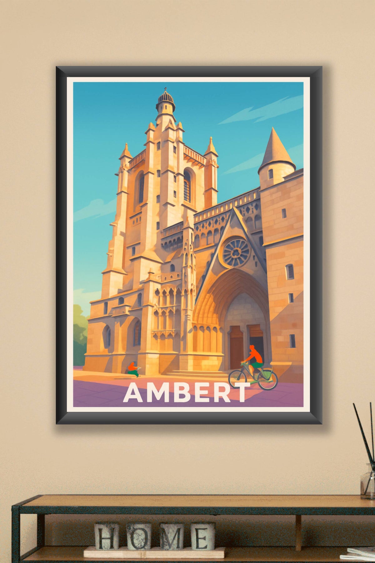 Affiche Ambert — Charme historique au cœur de la ville · poster d'art de Ambert