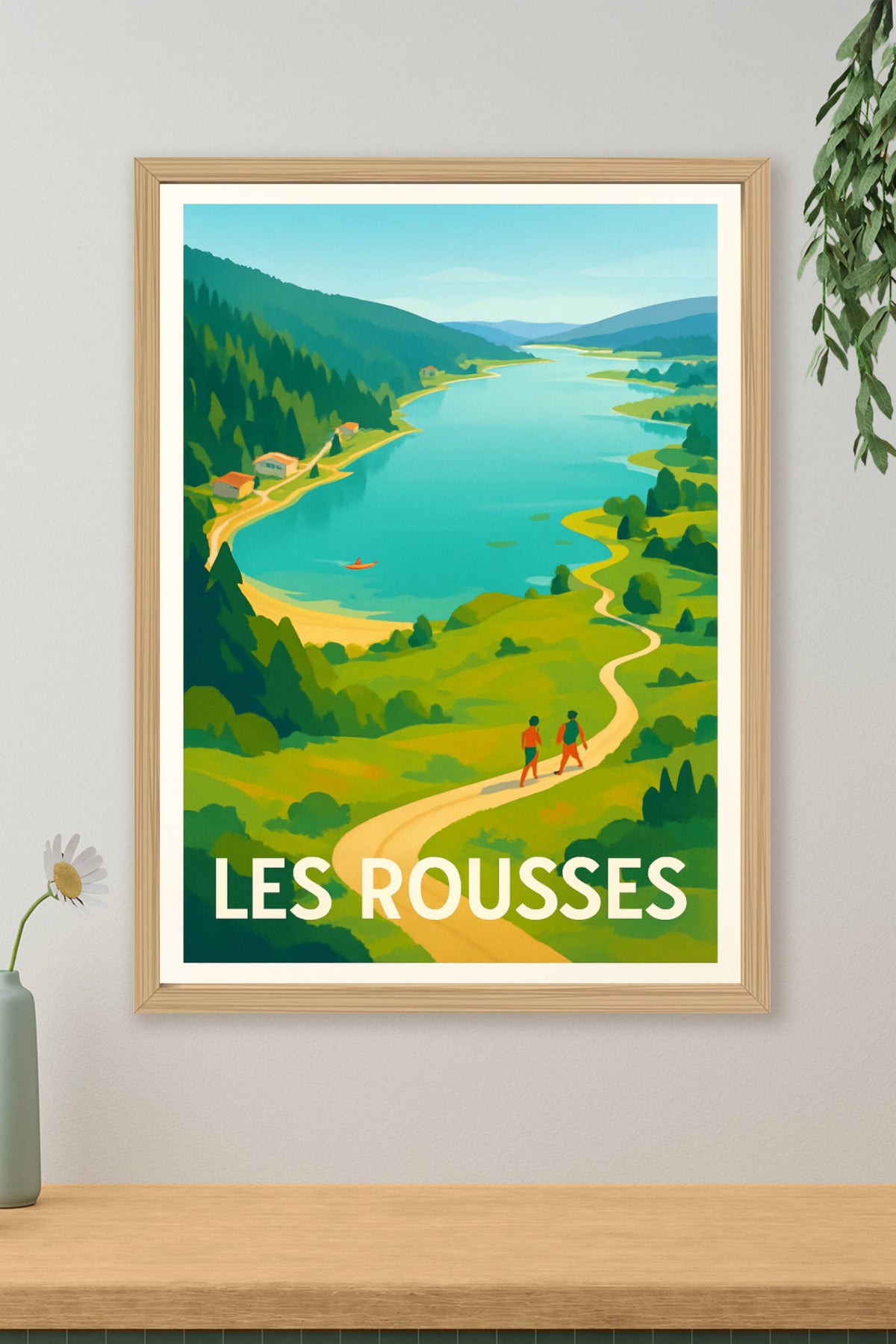 Affiche Les Rousses — Évasion nature au cœur du Jura · poster d'art de Les Rousses