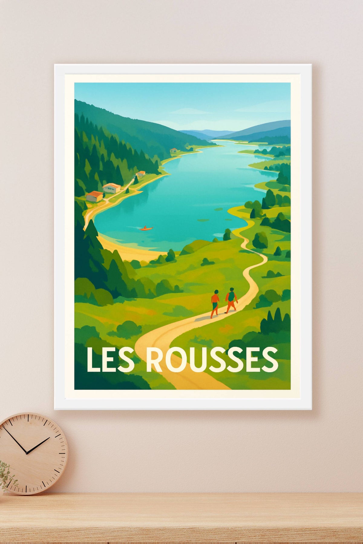 Affiche Les Rousses — Évasion nature au cœur du Jura · poster d'art de Les Rousses